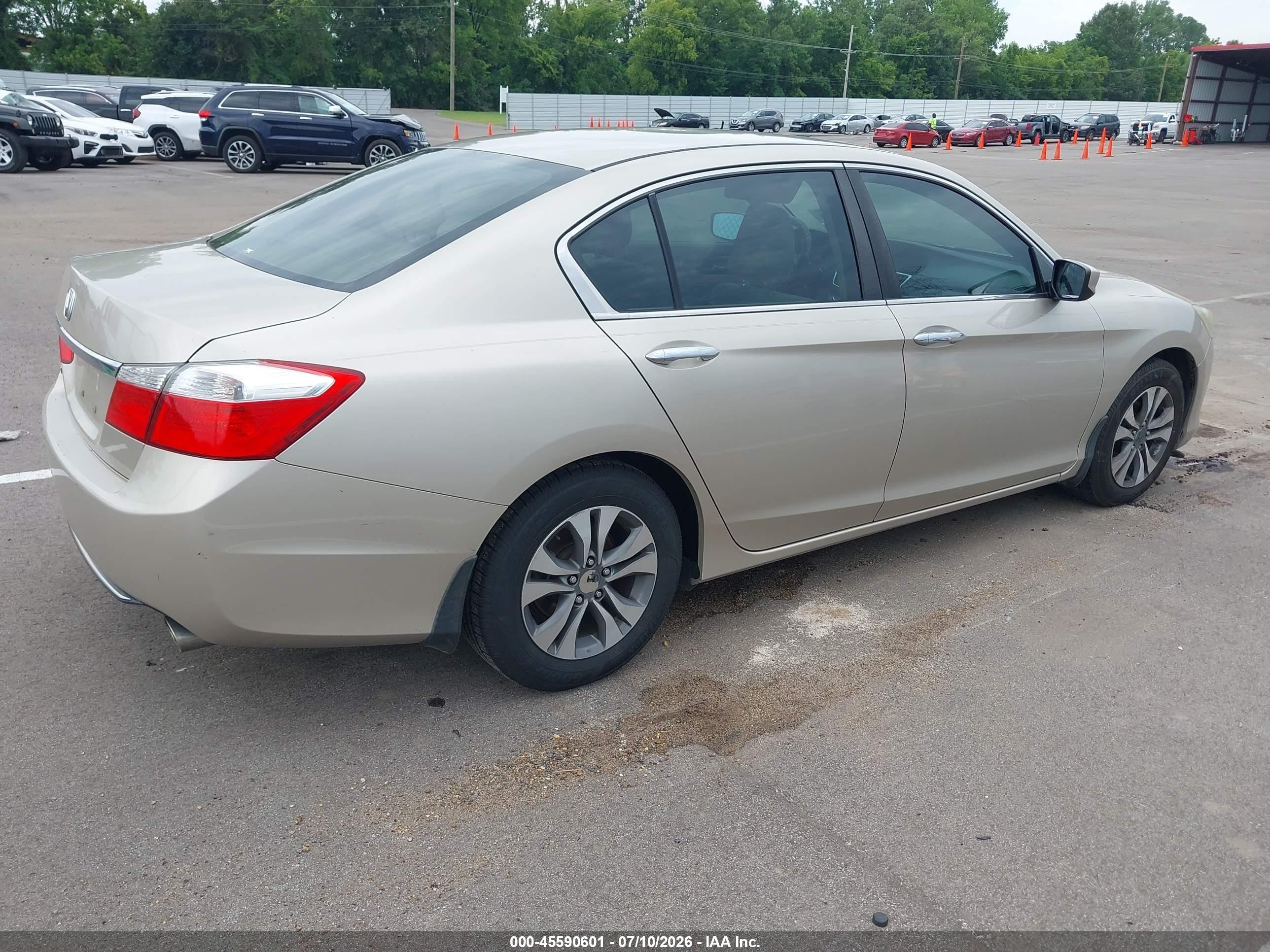2013 Honda Accord Lx Tan vin: 1HGCR2F37DA146865