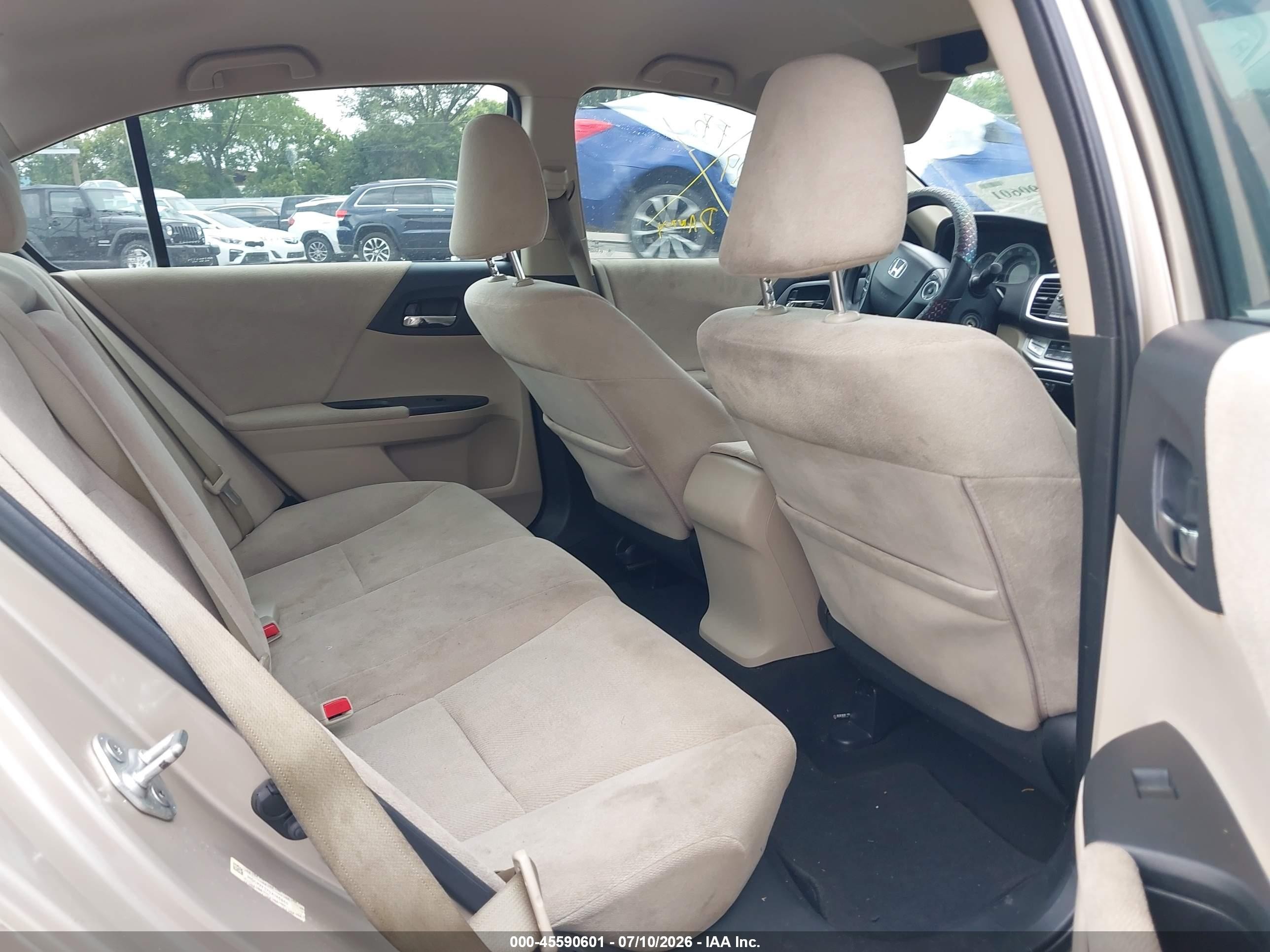 2013 Honda Accord Lx Tan vin: 1HGCR2F37DA146865