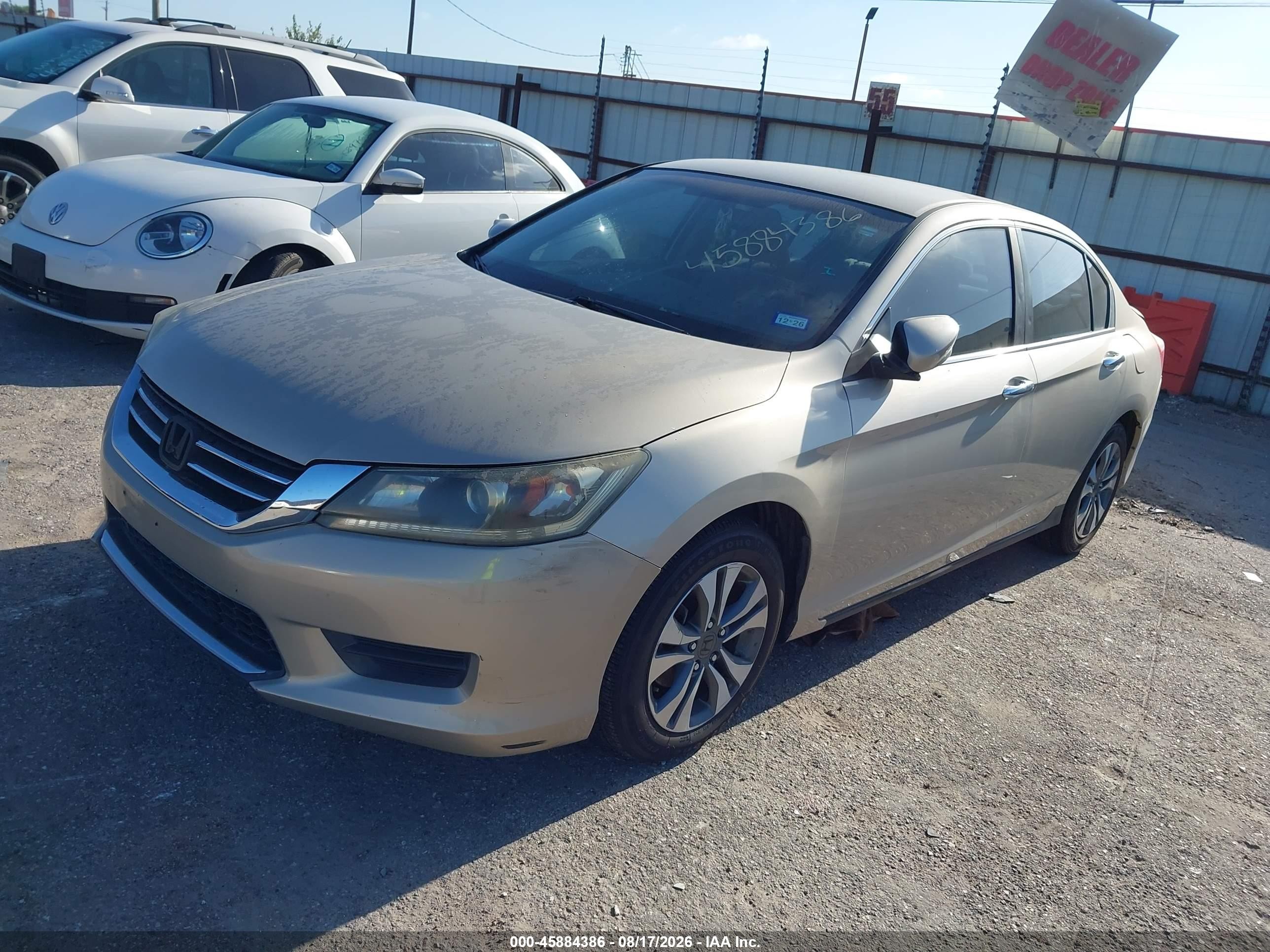 2013 Honda Accord Lx Золотой vin: 1HGCR2F37DA195693