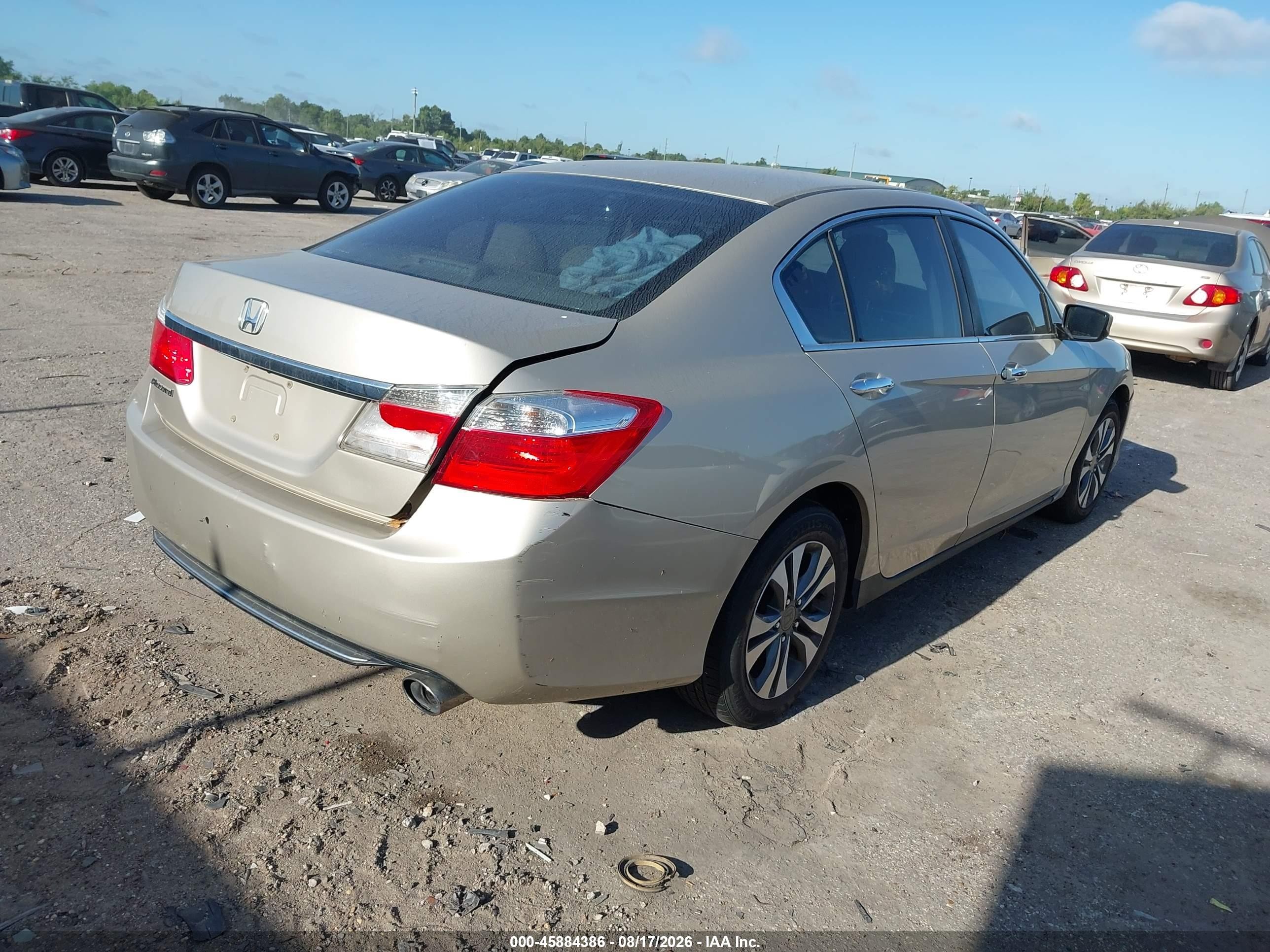 2013 Honda Accord Lx Золотой vin: 1HGCR2F37DA195693