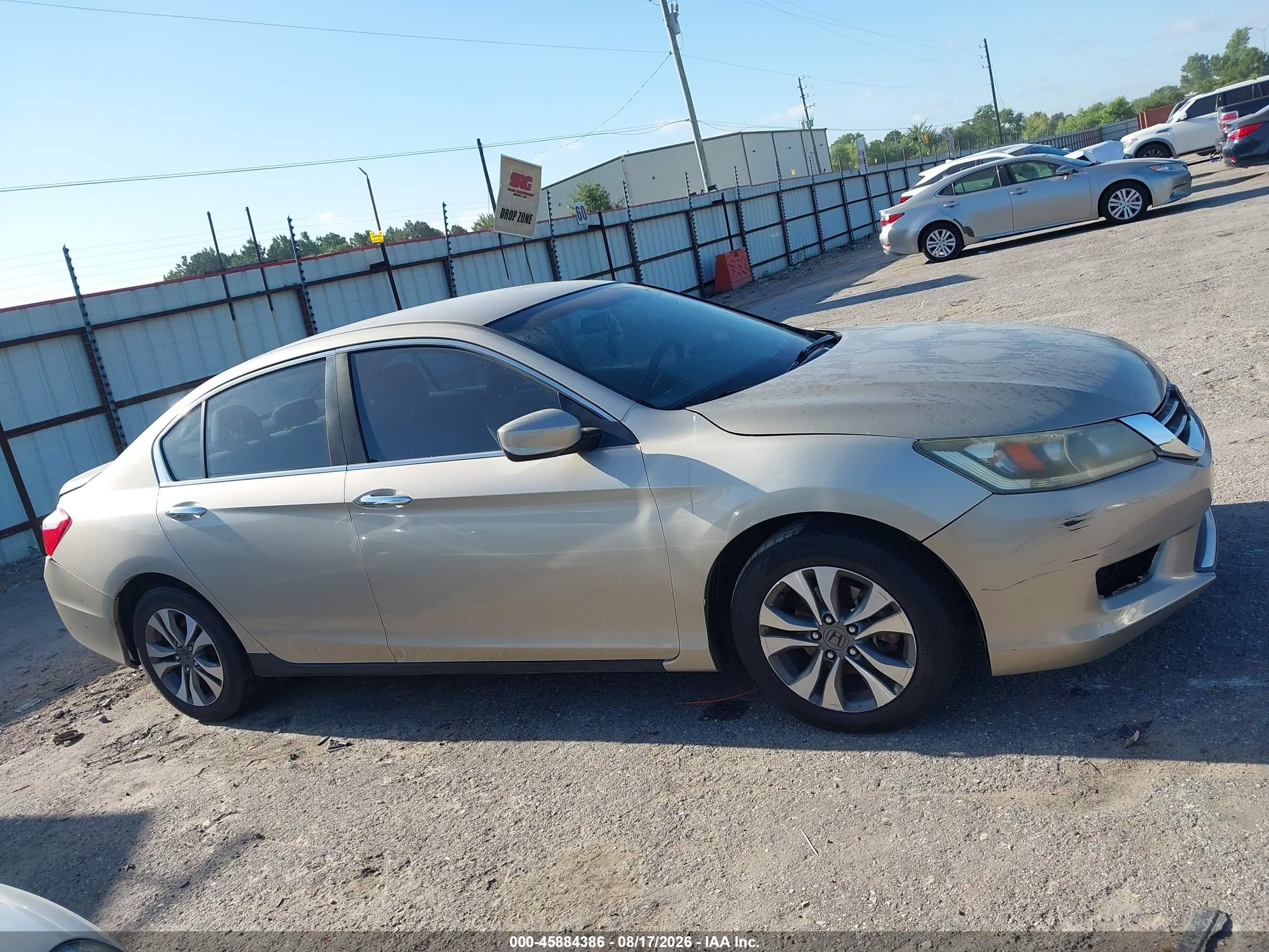 2013 Honda Accord Lx Золотой vin: 1HGCR2F37DA195693