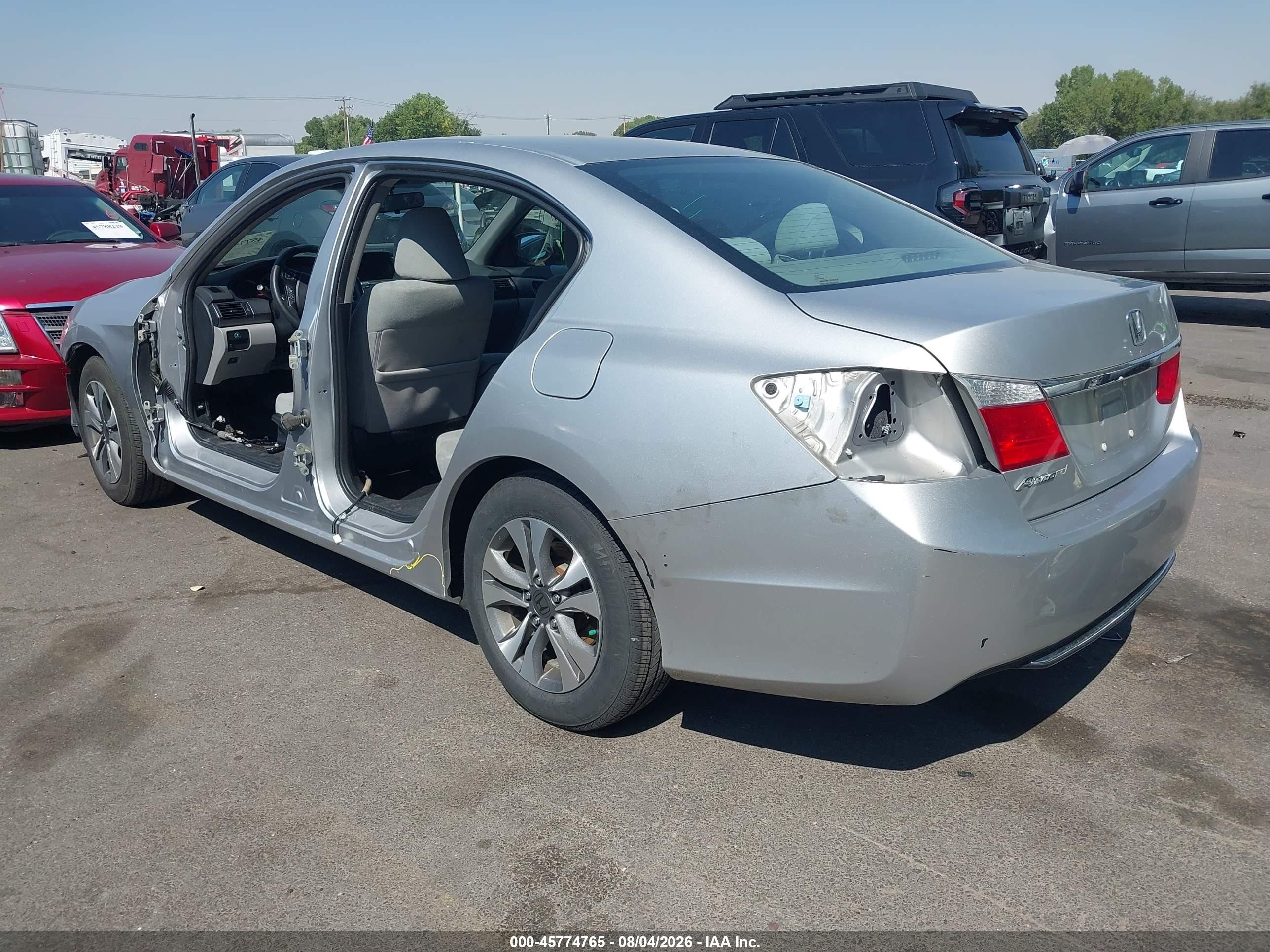 2013 Honda Accord Lx Silver vin: 1HGCR2F37DA195919