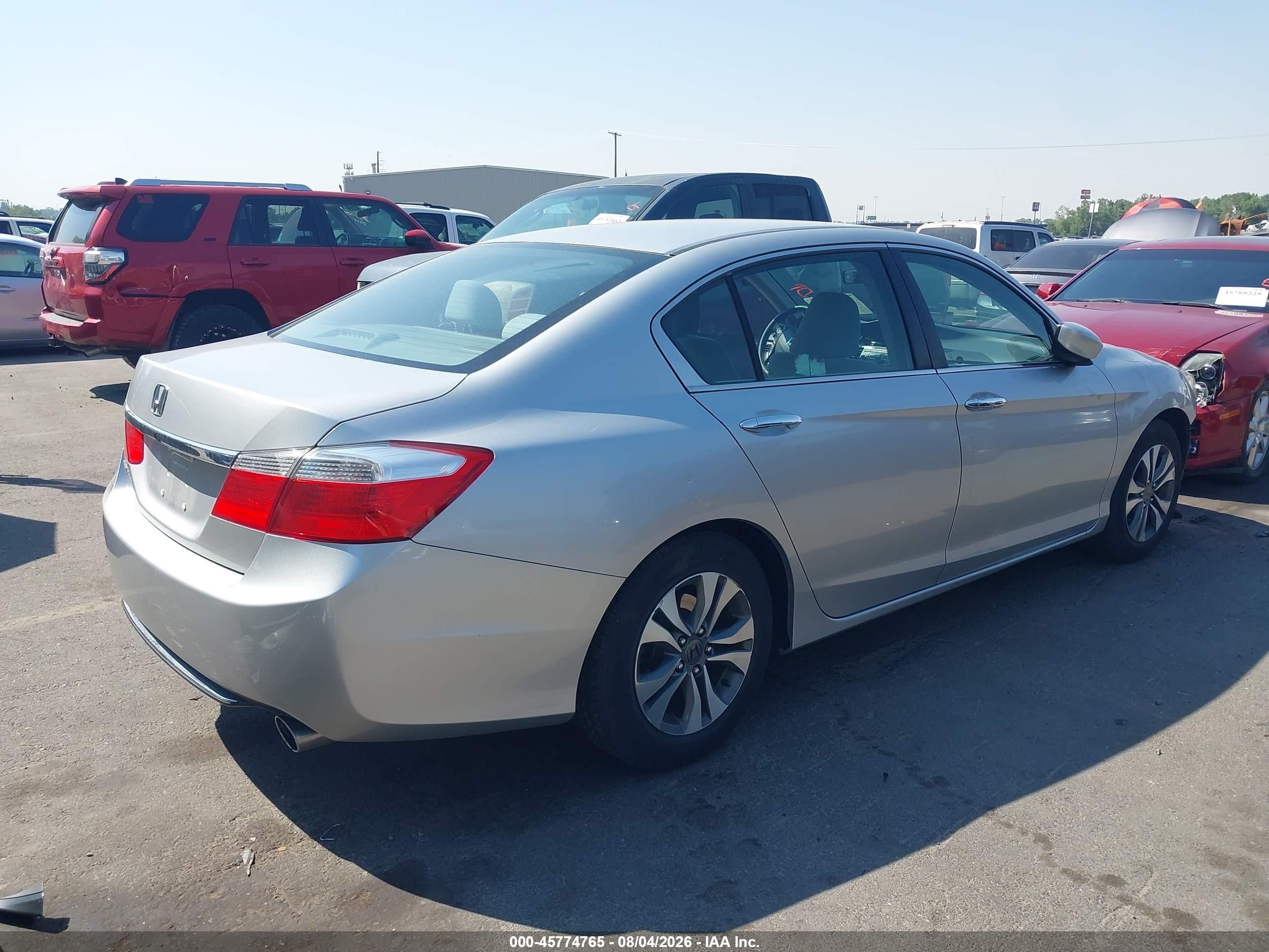 2013 Honda Accord Lx Silver vin: 1HGCR2F37DA195919