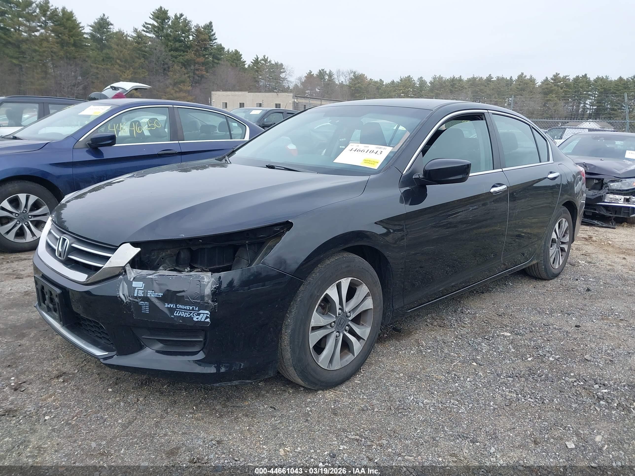2013 Honda Accord Lx Черный vin: 1HGCR2F37DA198948