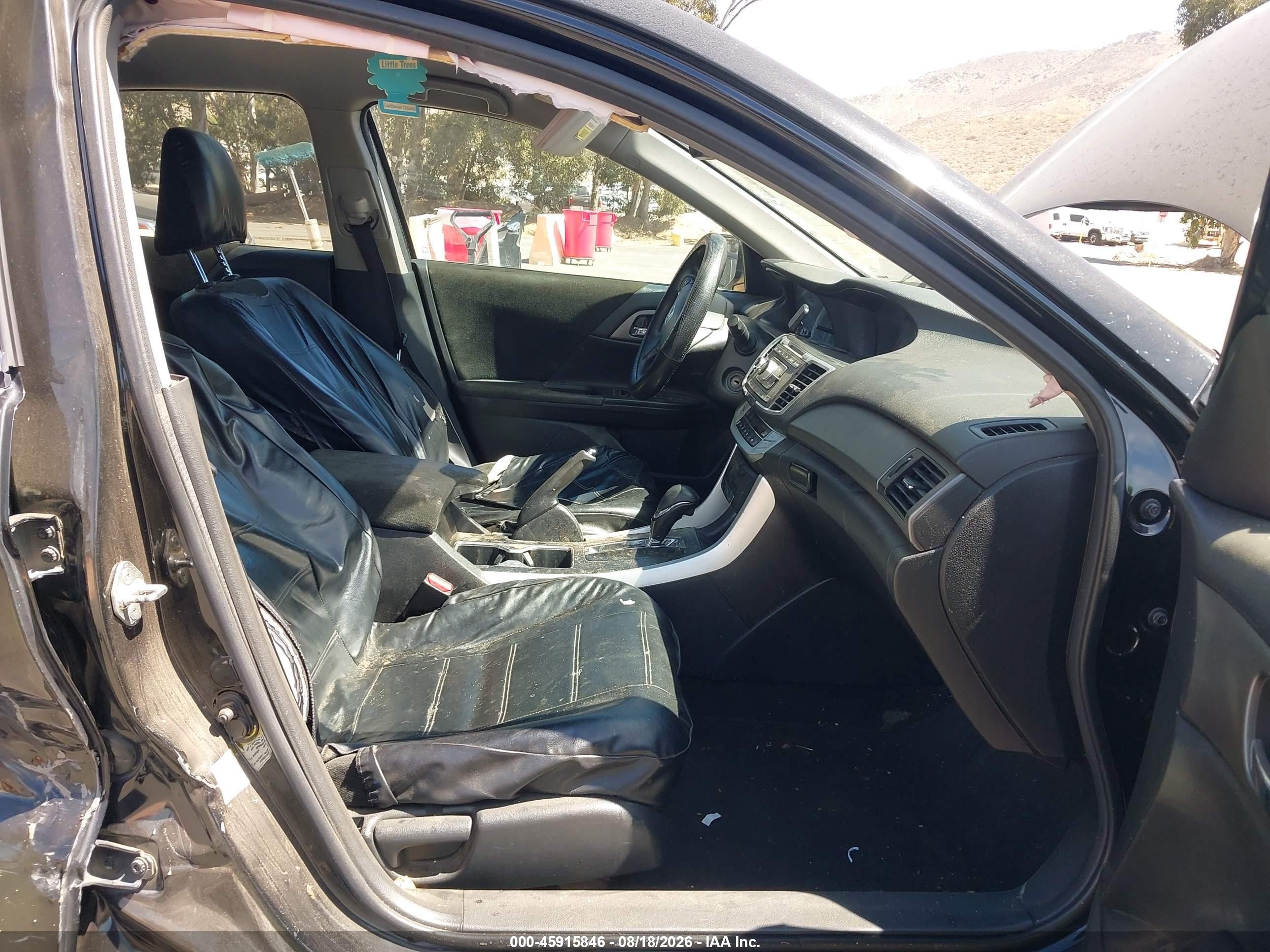 2013 Honda Accord Lx Black vin: 1HGCR2F37DA244472