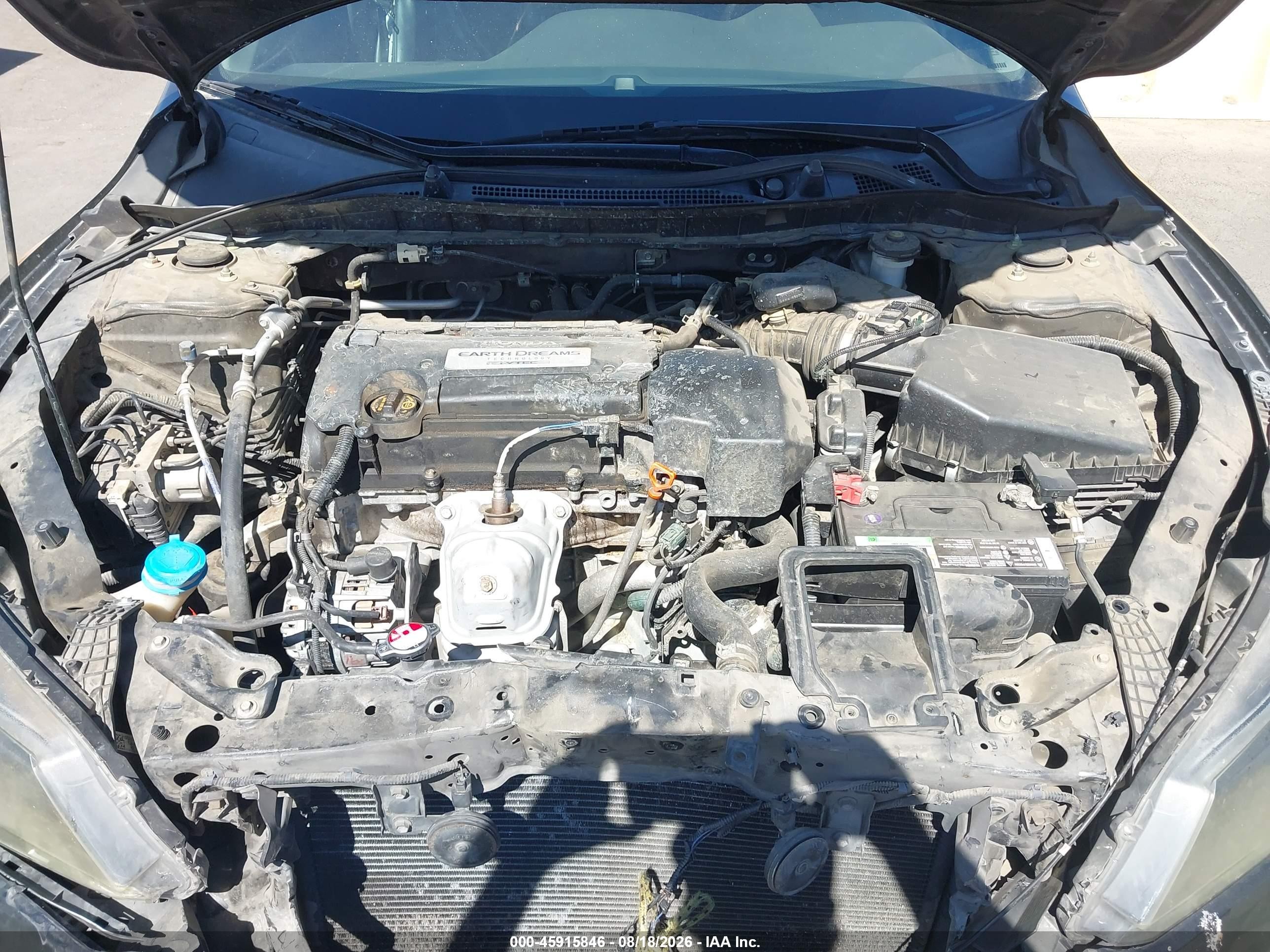 2013 Honda Accord Lx Black vin: 1HGCR2F37DA244472
