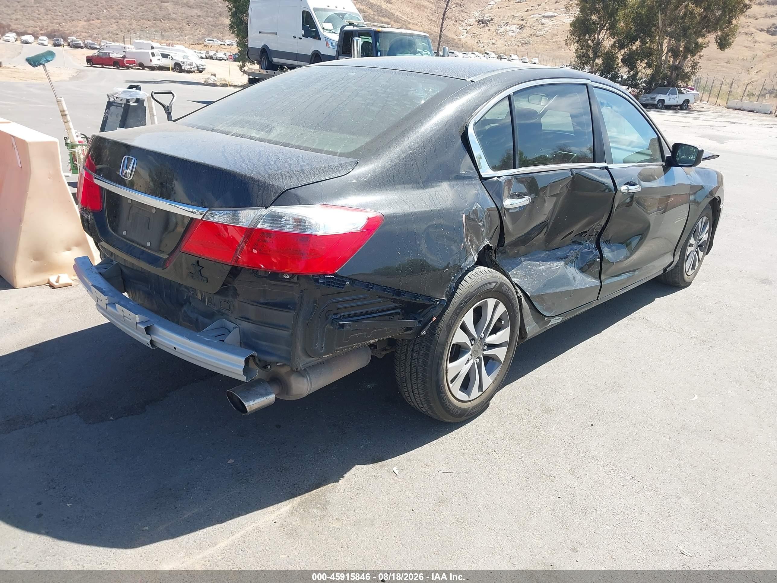 2013 Honda Accord Lx Black vin: 1HGCR2F37DA244472