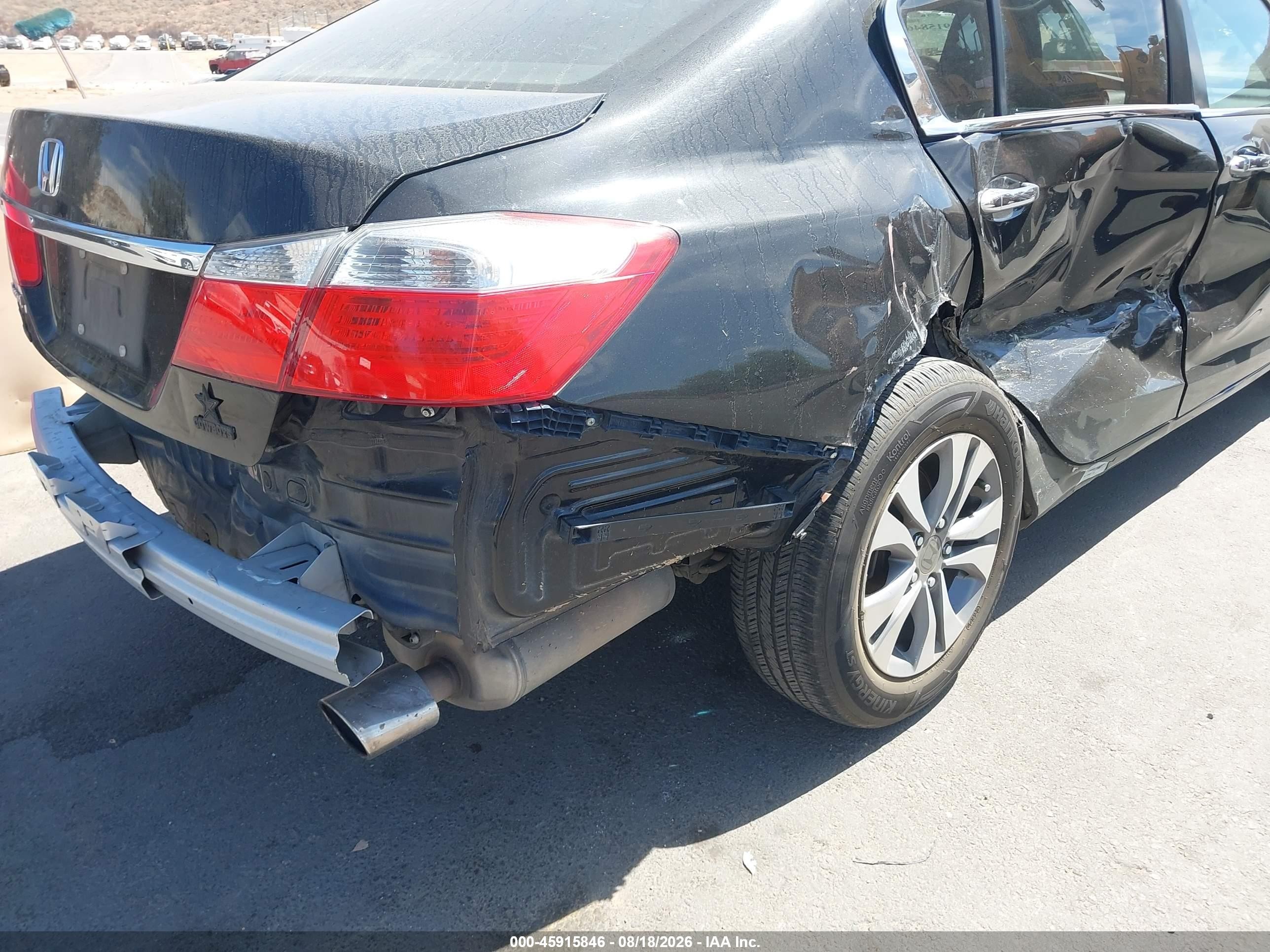 2013 Honda Accord Lx Black vin: 1HGCR2F37DA244472
