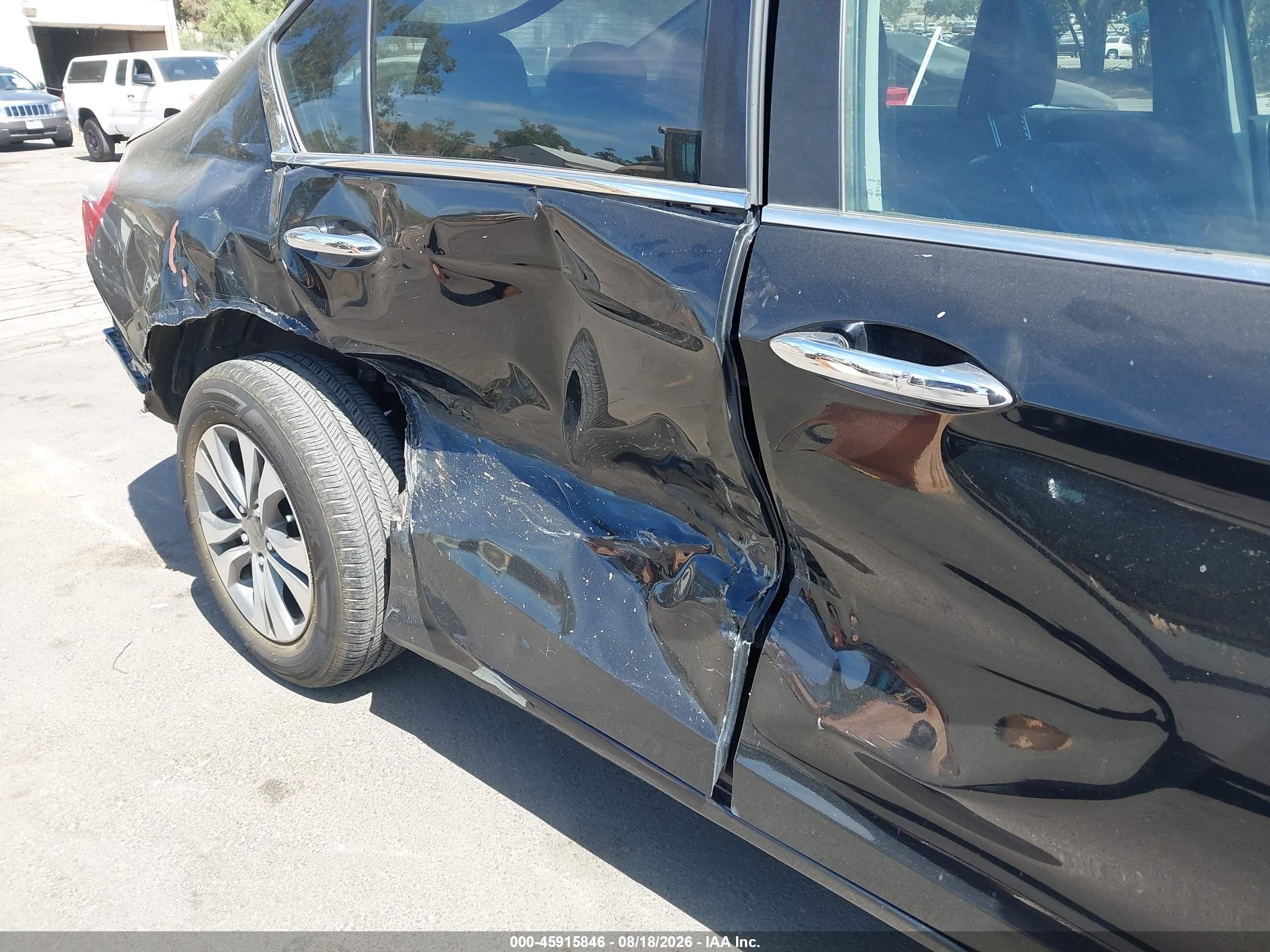 2013 Honda Accord Lx Black vin: 1HGCR2F37DA244472