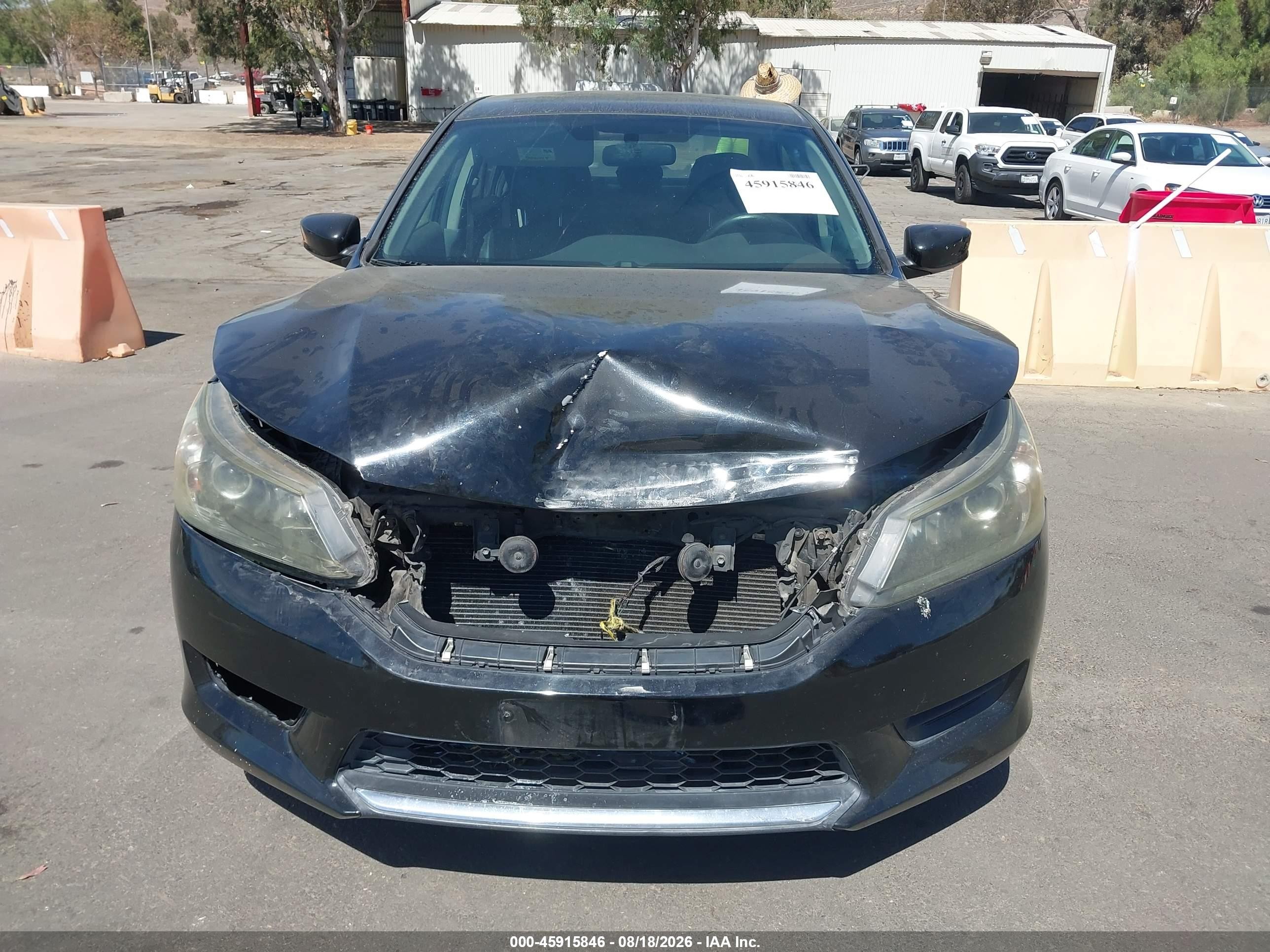 2013 Honda Accord Lx Black vin: 1HGCR2F37DA244472