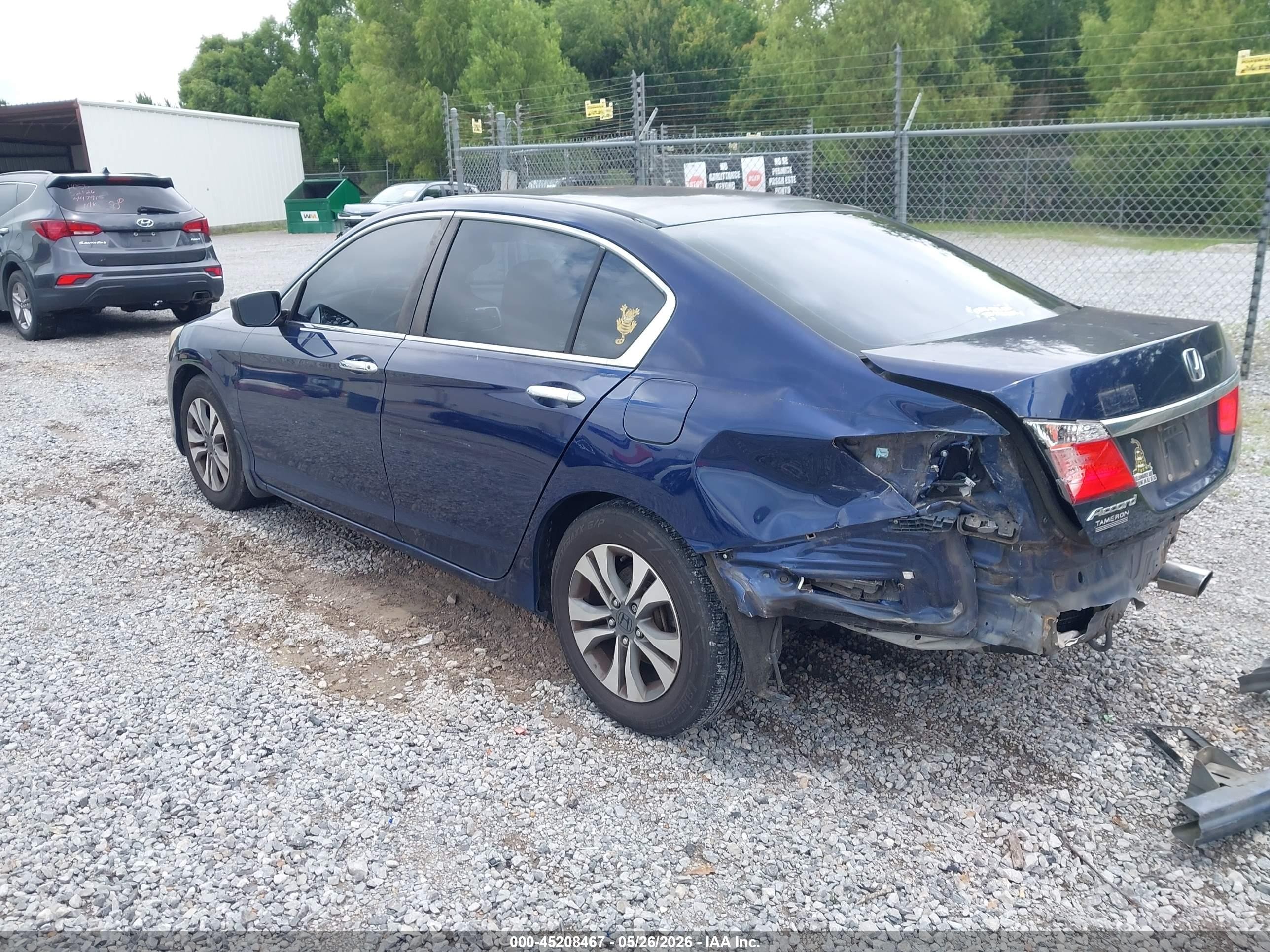 2013 Honda Accord Lx Dark Blue vin: 1HGCR2F37DA248599
