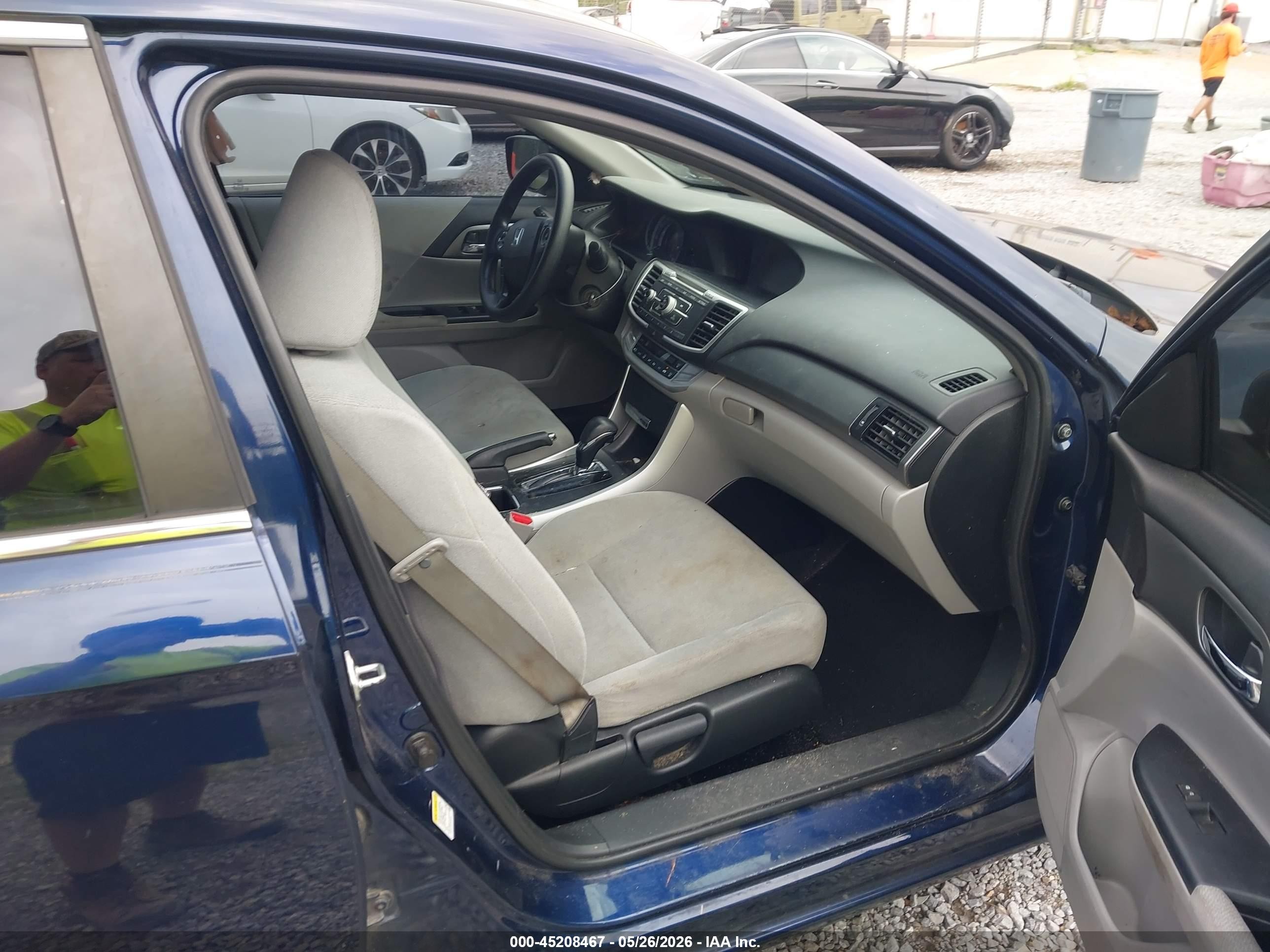 2013 Honda Accord Lx Dark Blue vin: 1HGCR2F37DA248599
