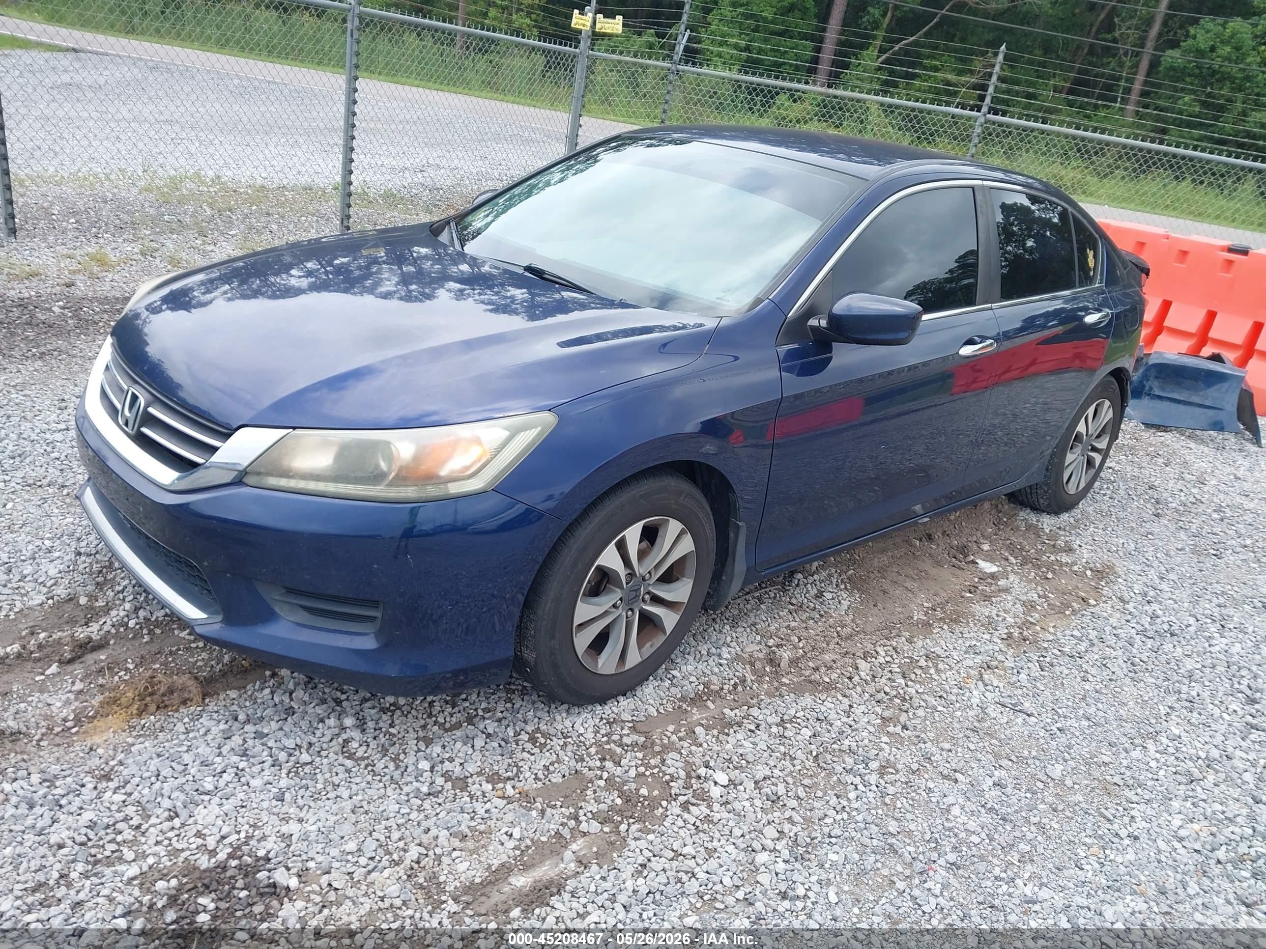 2013 Honda Accord Lx Dark Blue vin: 1HGCR2F37DA248599