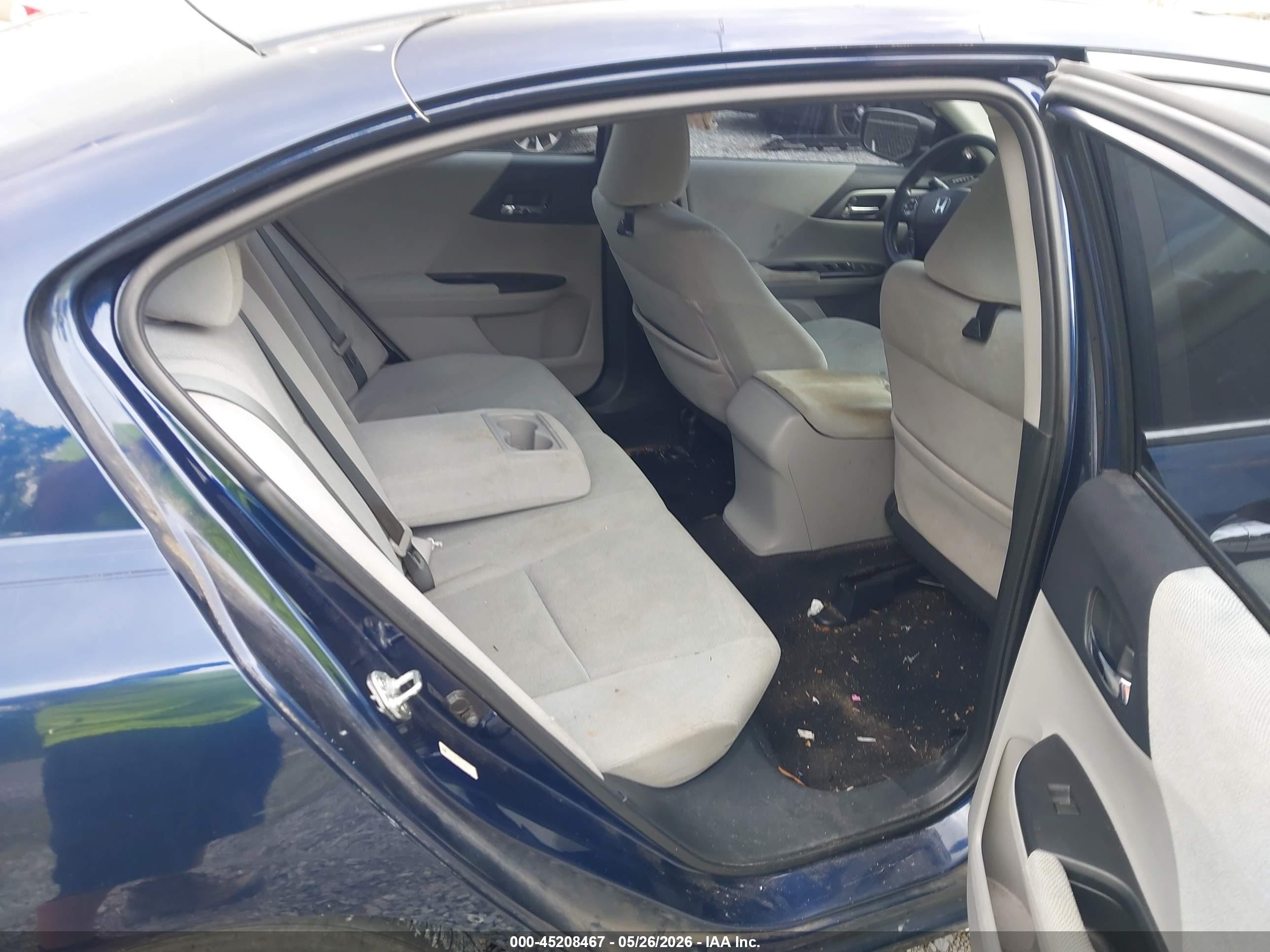 2013 Honda Accord Lx Dark Blue vin: 1HGCR2F37DA248599