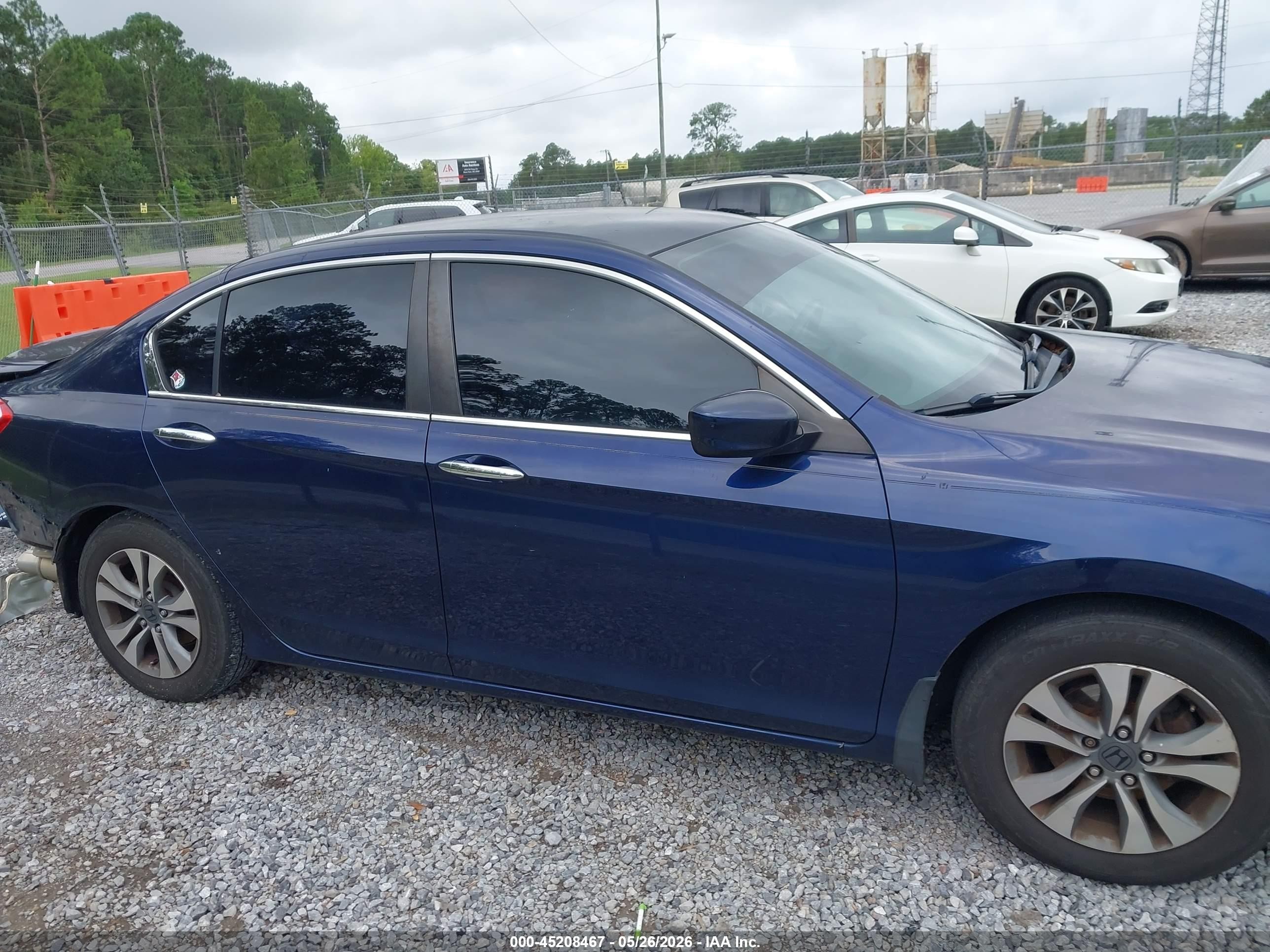 2013 Honda Accord Lx Dark Blue vin: 1HGCR2F37DA248599