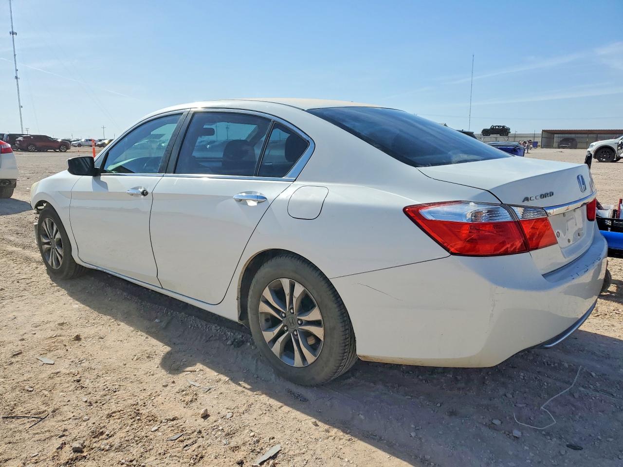 2013 Honda Accord Lx White vin: 1HGCR2F37DA254628