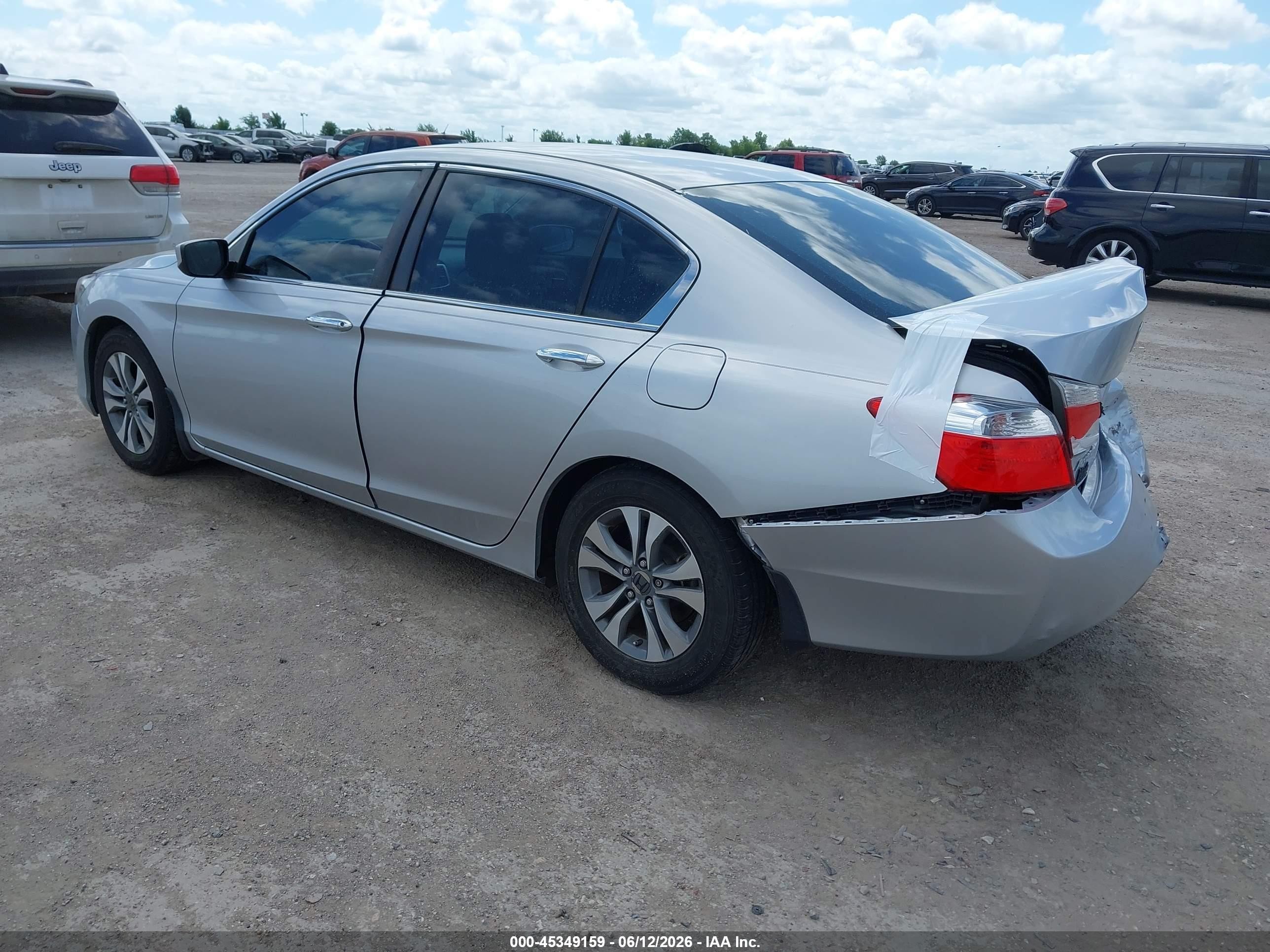 2013 Honda Accord Lx Gray vin: 1HGCR2F37DA261059