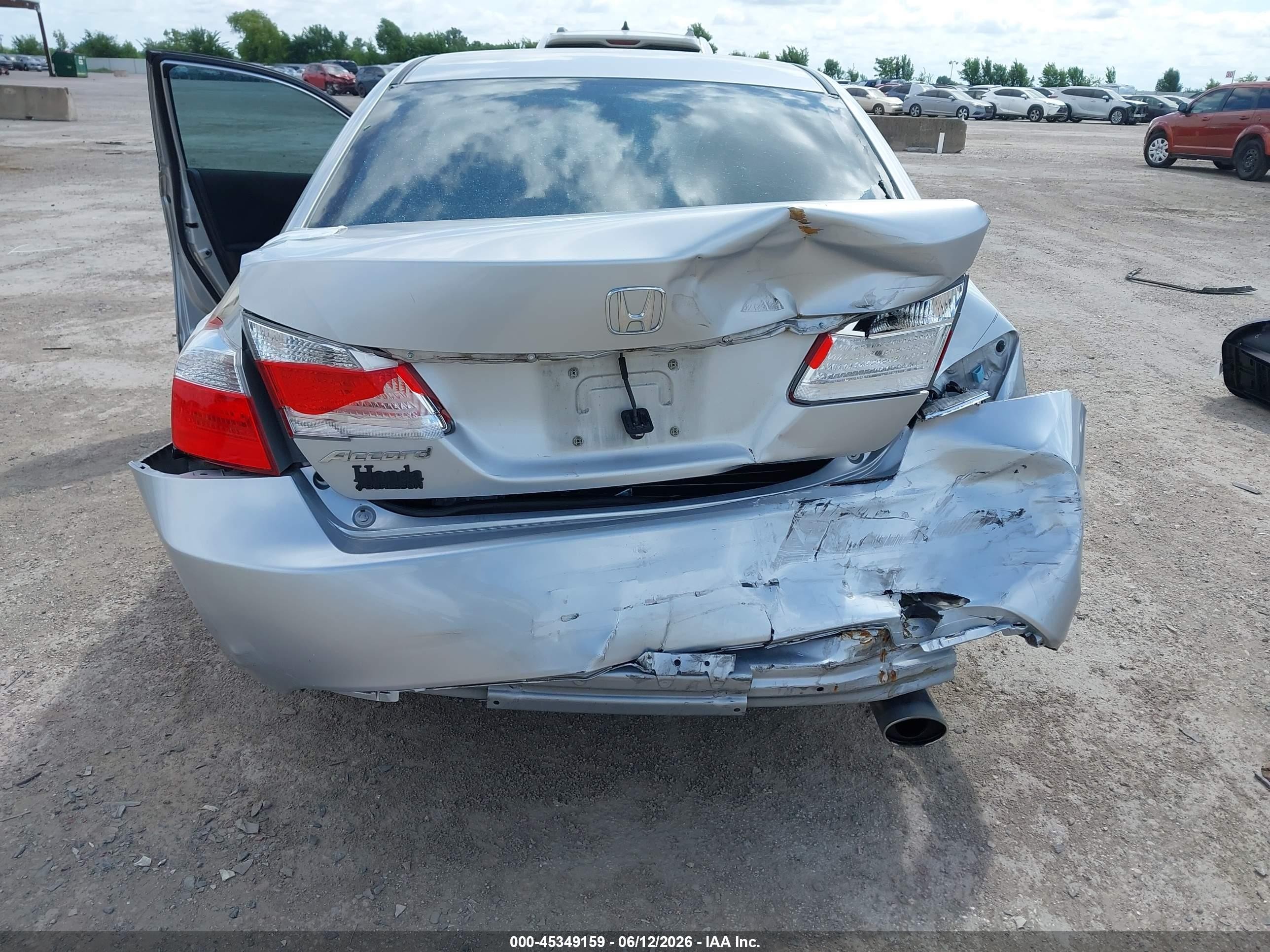 2013 Honda Accord Lx Gray vin: 1HGCR2F37DA261059