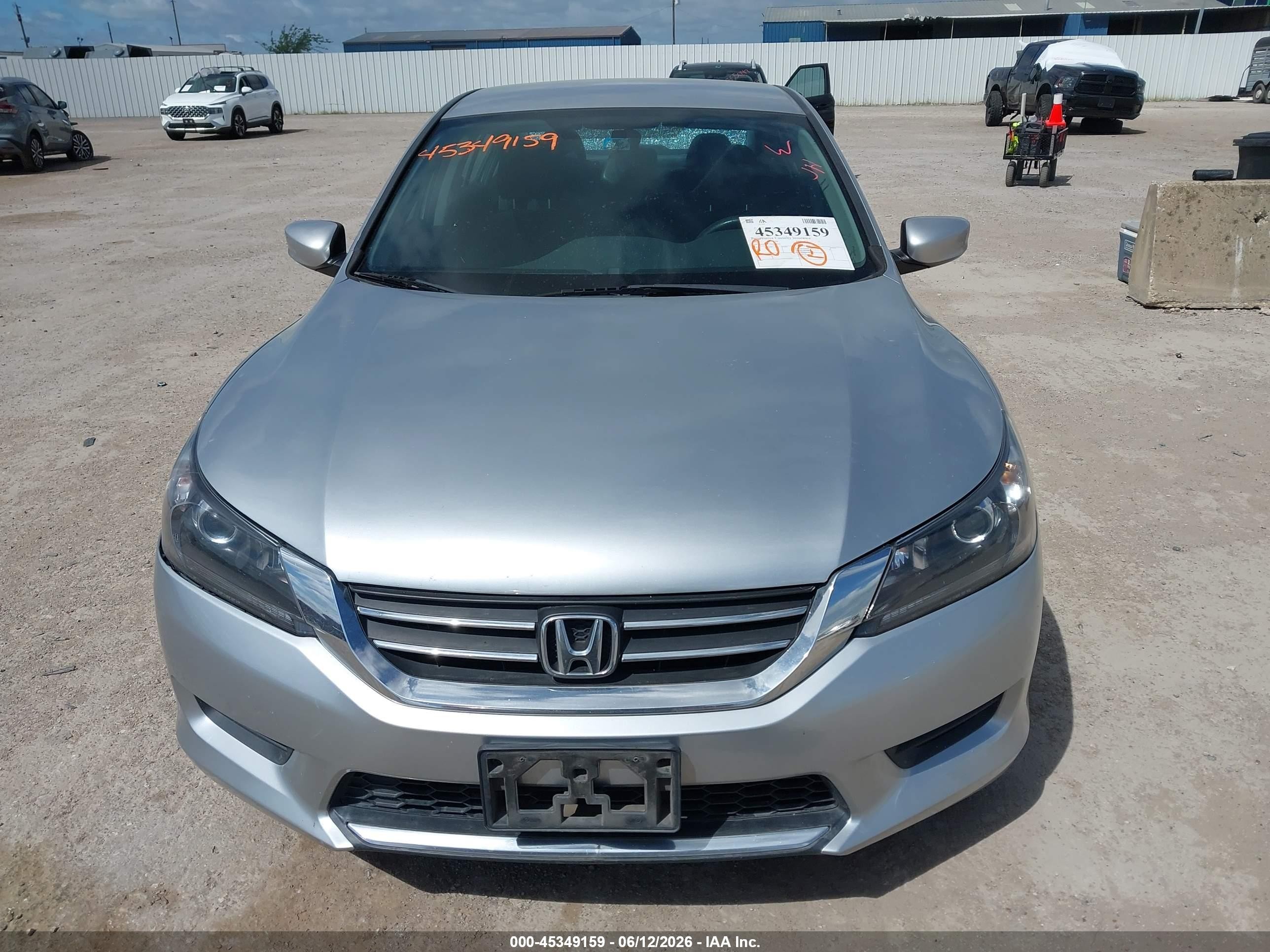 2013 Honda Accord Lx Gray vin: 1HGCR2F37DA261059