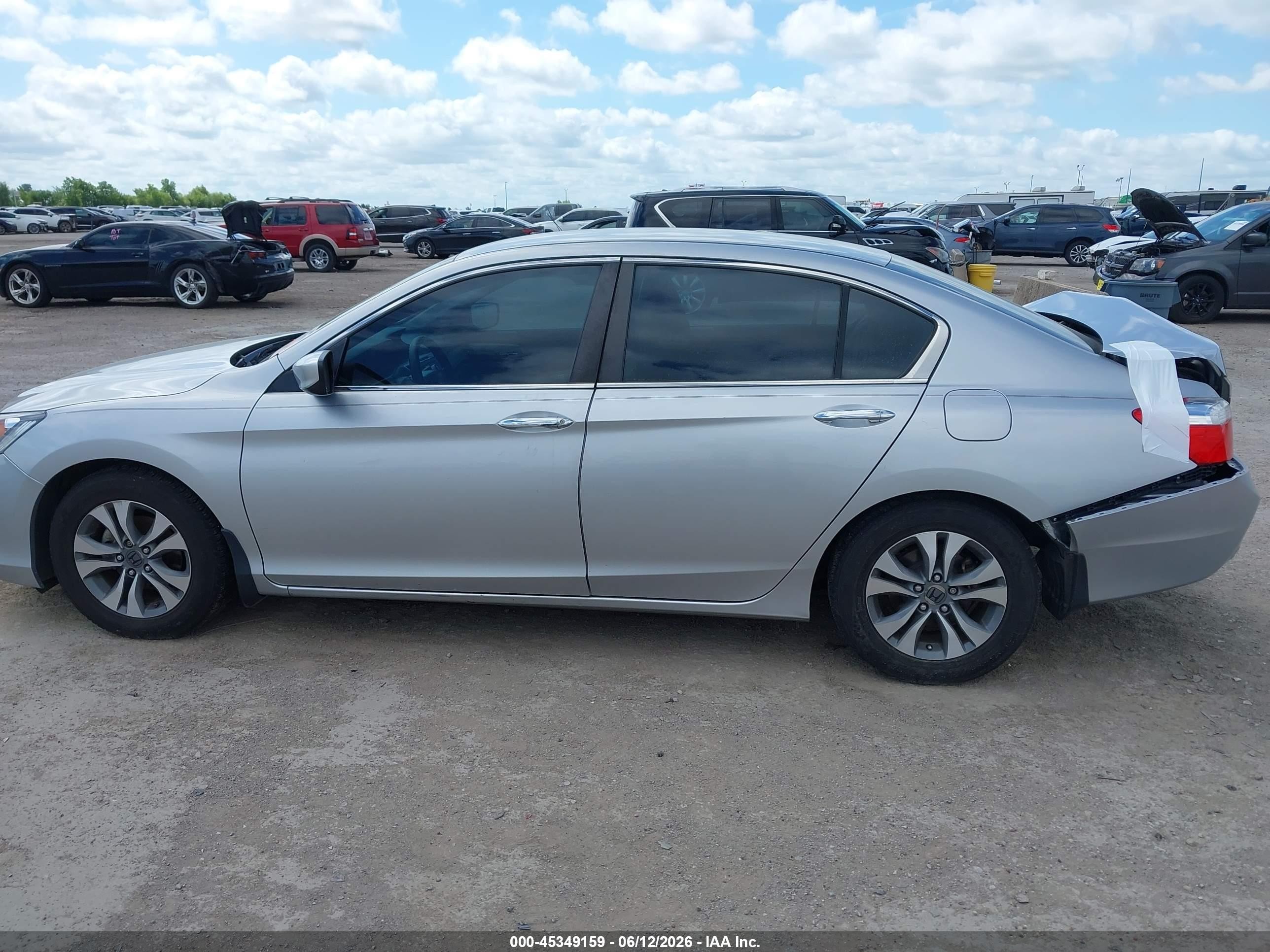 2013 Honda Accord Lx Gray vin: 1HGCR2F37DA261059