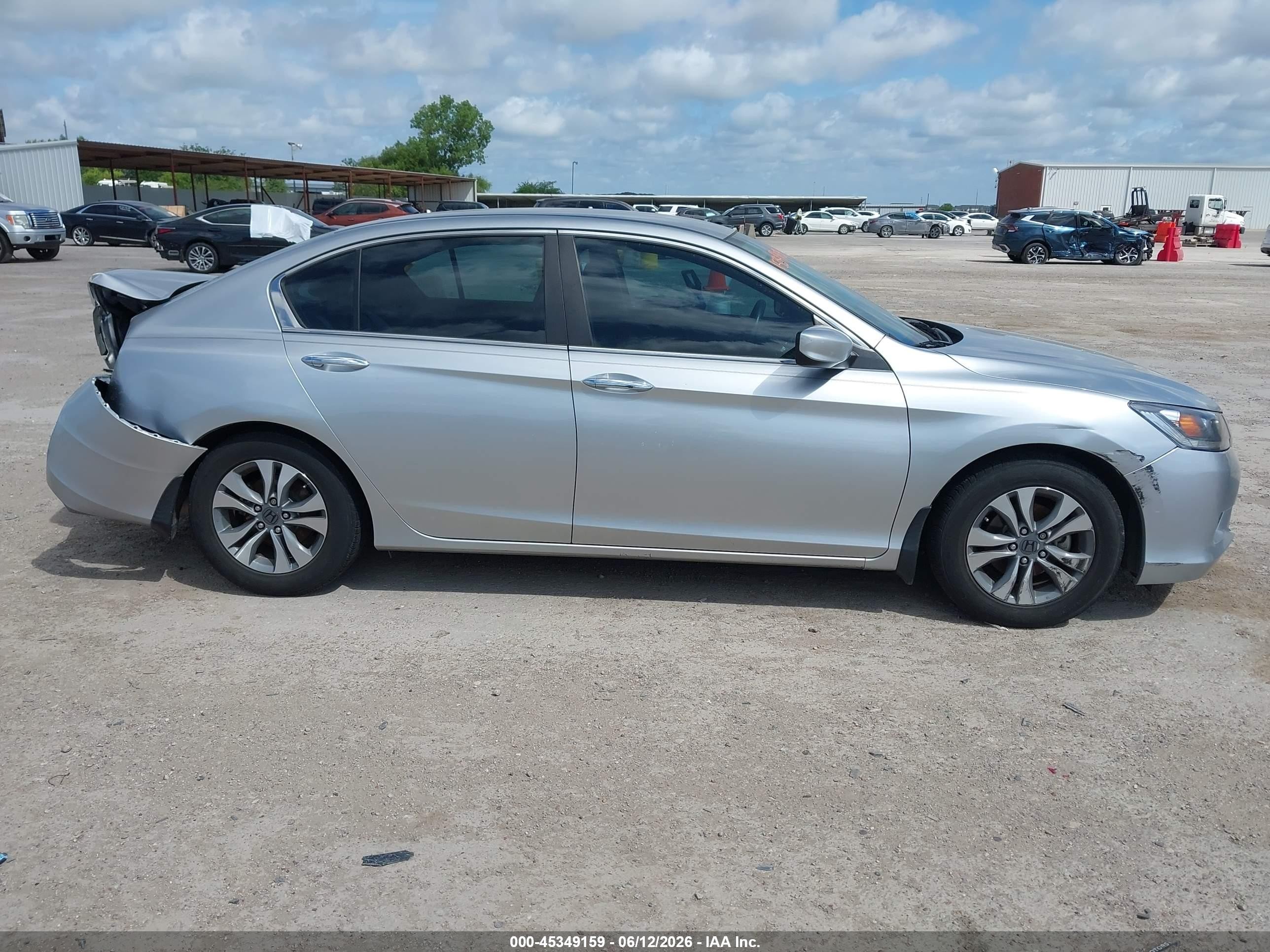 2013 Honda Accord Lx Gray vin: 1HGCR2F37DA261059
