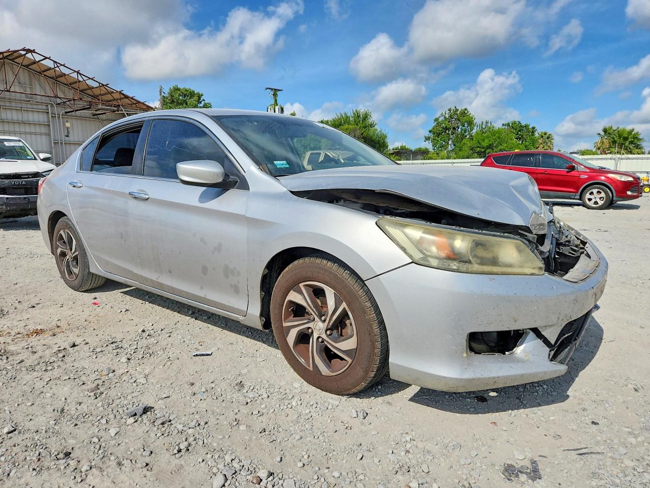 2013 Honda Accord Lx Silver vin: 1HGCR2F37DA281098