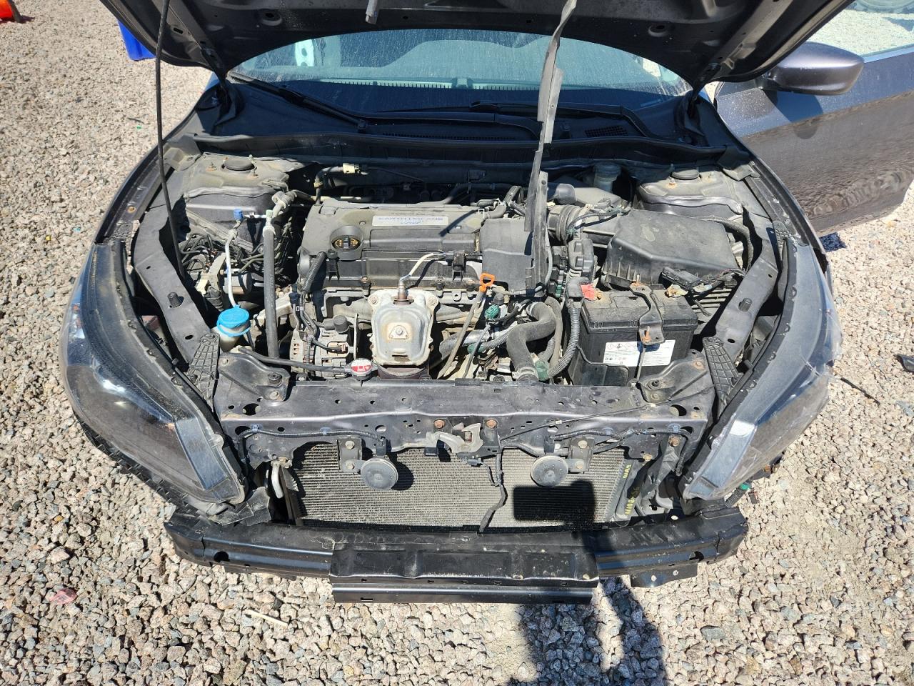 2014 Honda Accord Lx Gray vin: 1HGCR2F37EA005599