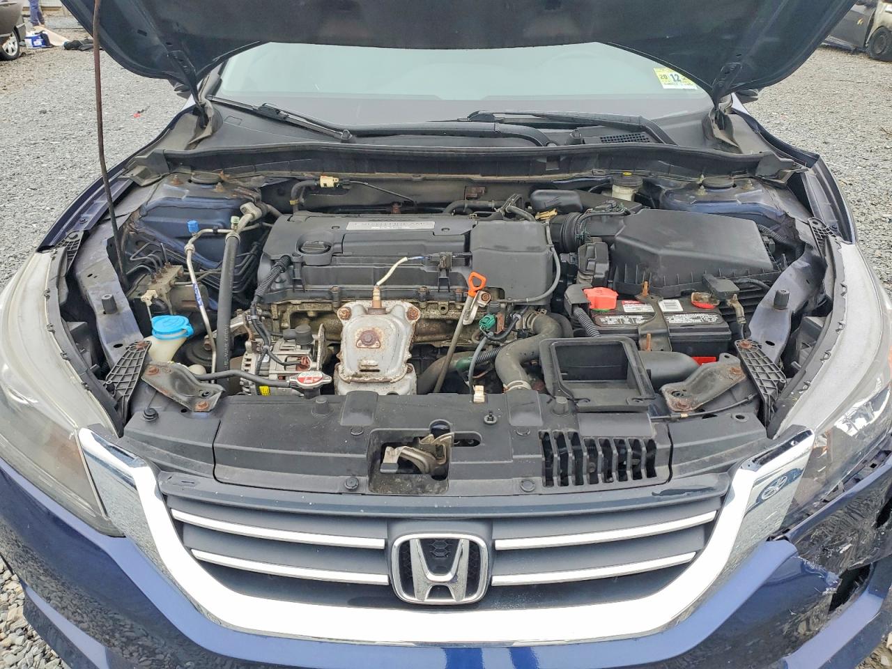 2014 Honda Accord Lx Blue vin: 1HGCR2F37EA009202