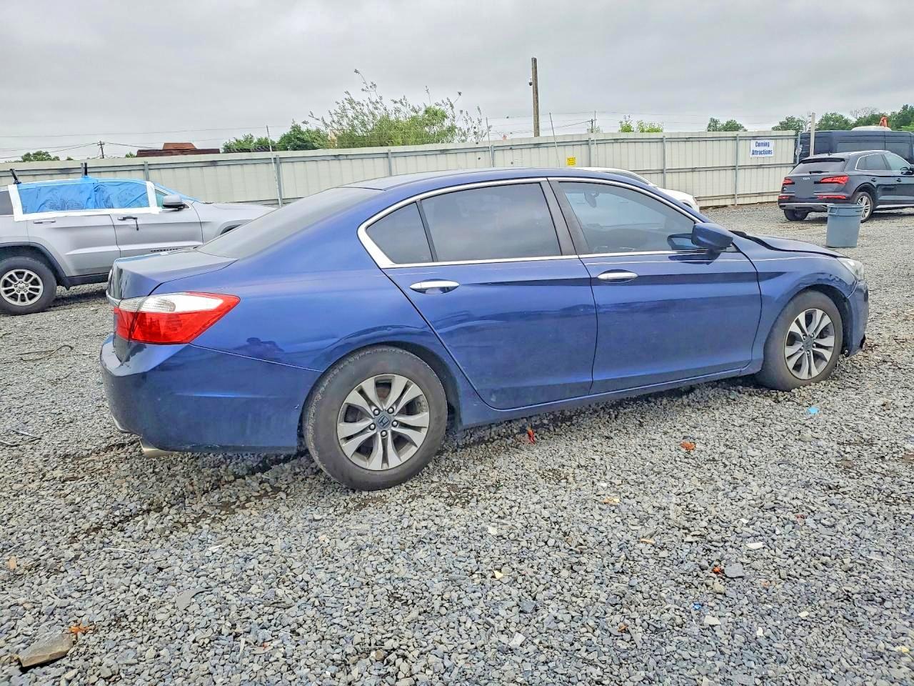 2014 Honda Accord Lx Blue vin: 1HGCR2F37EA009202