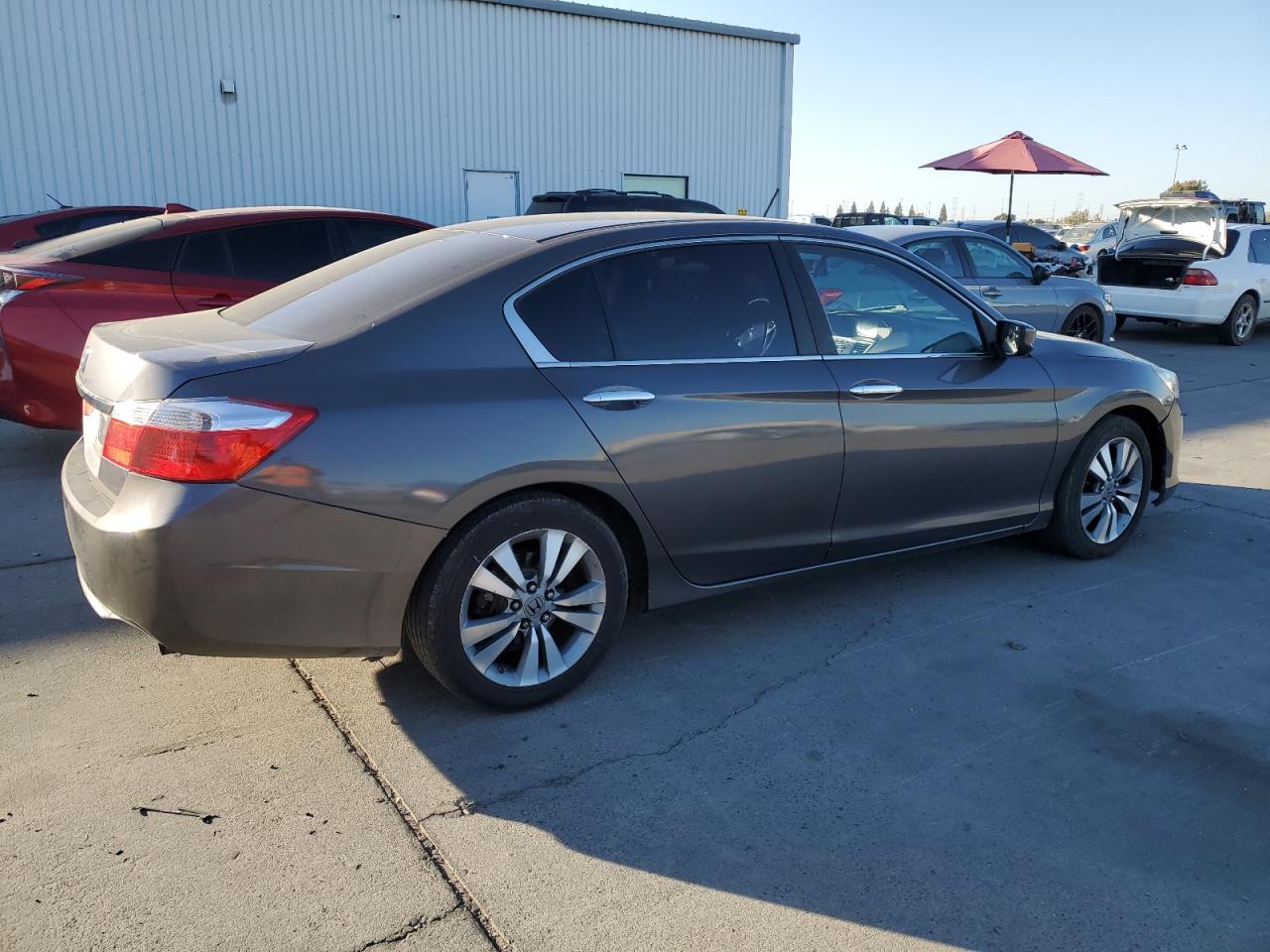 2014 Honda Accord Lx Gray vin: 1HGCR2F37EA009748