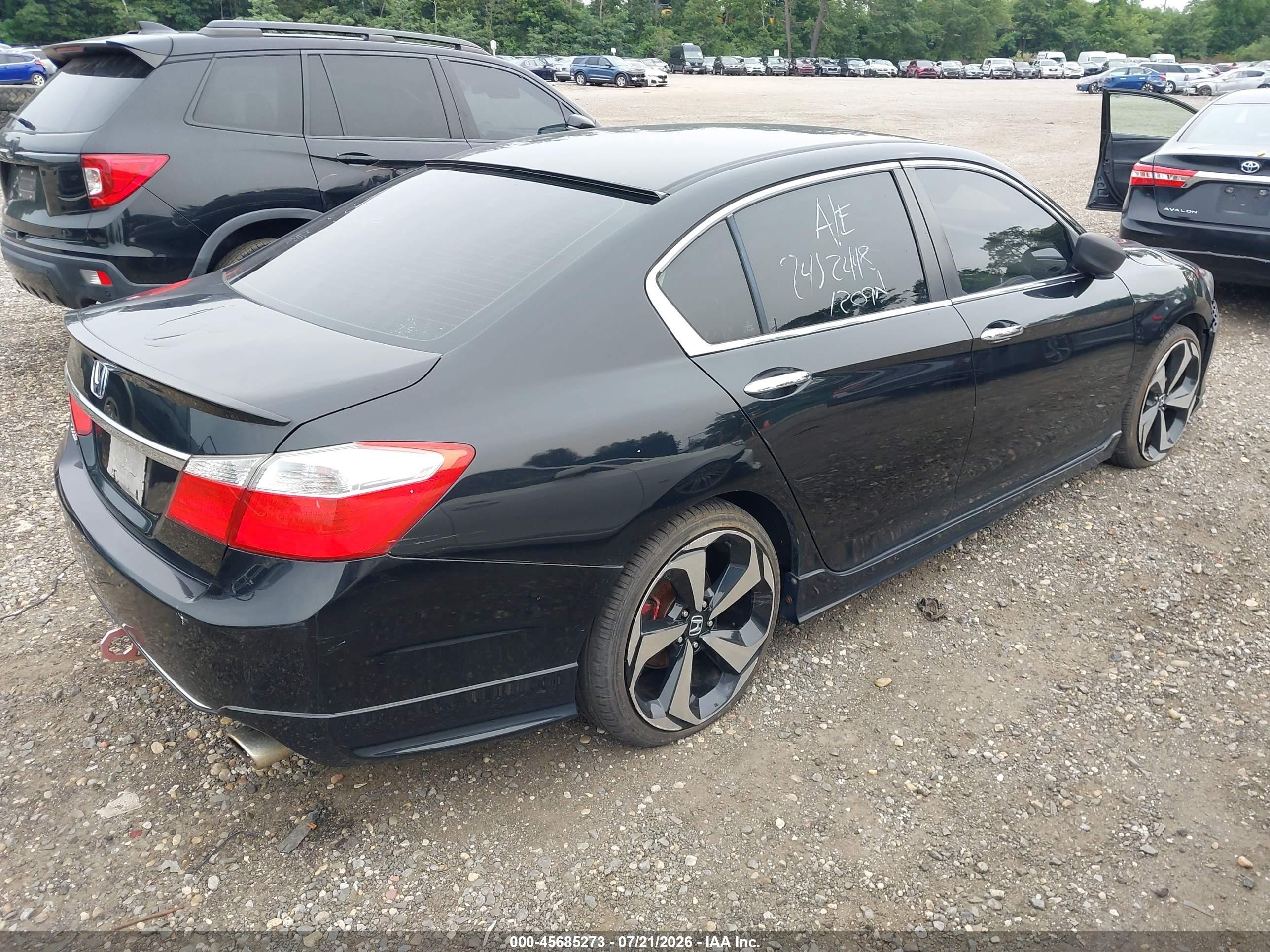 2014 Honda Accord Lx Black vin: 1HGCR2F37EA033192