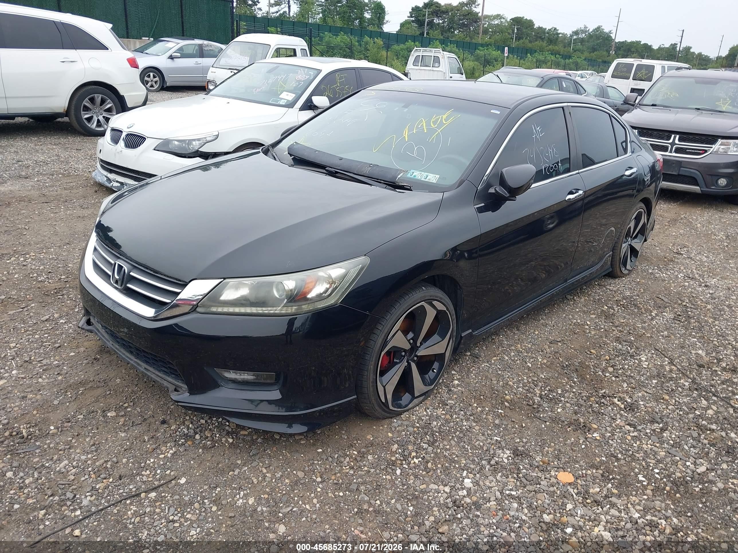 2014 Honda Accord Lx Black vin: 1HGCR2F37EA033192