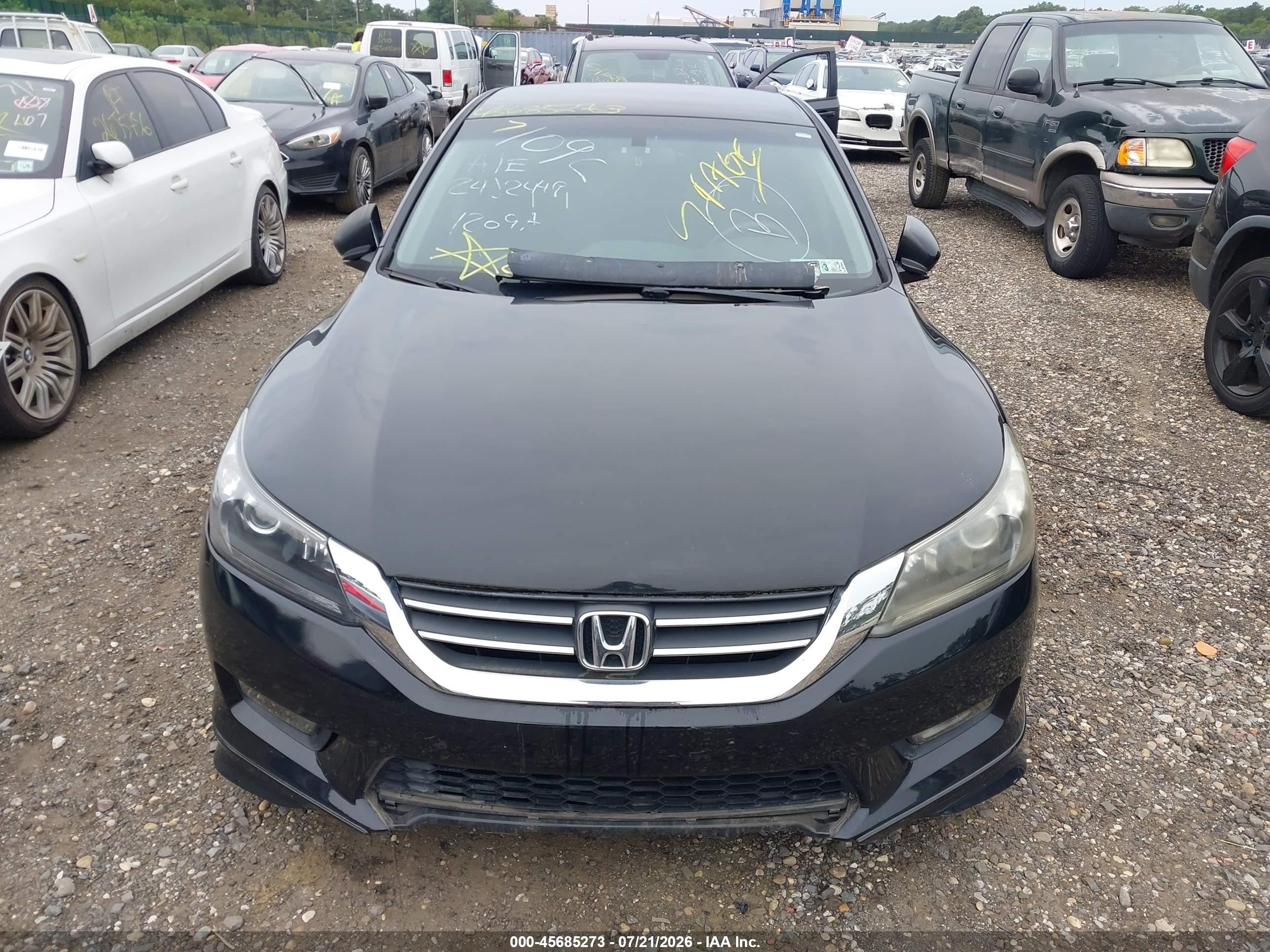 2014 Honda Accord Lx Black vin: 1HGCR2F37EA033192