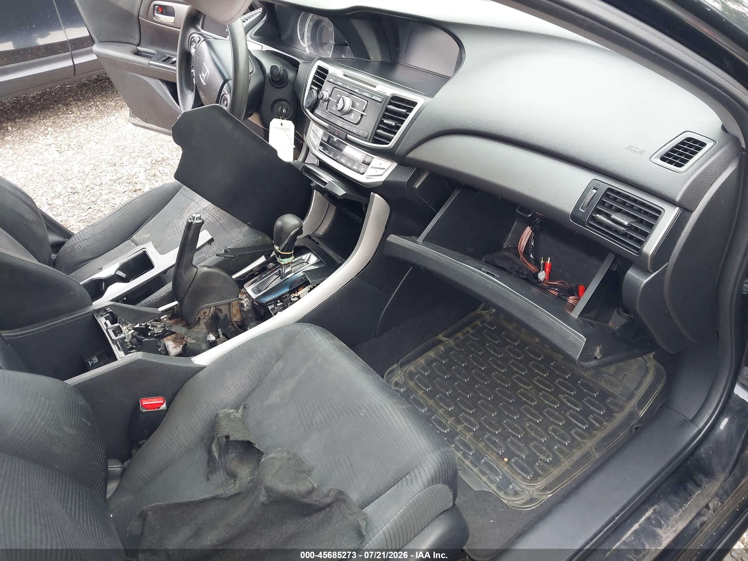 2014 Honda Accord Lx Black vin: 1HGCR2F37EA033192