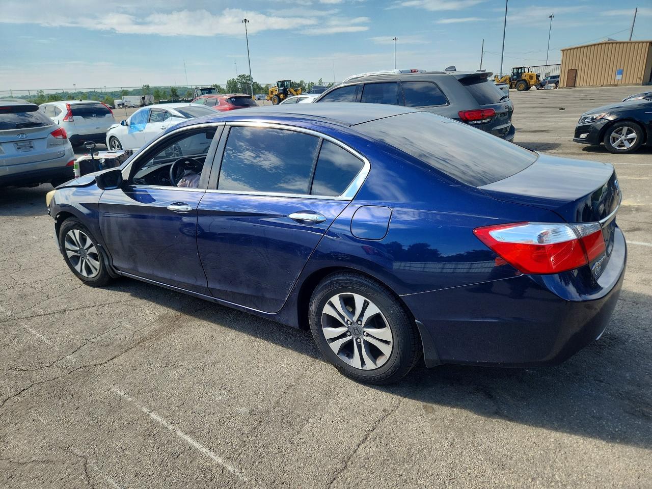 2014 Honda Accord Lx Blue vin: 1HGCR2F37EA084532