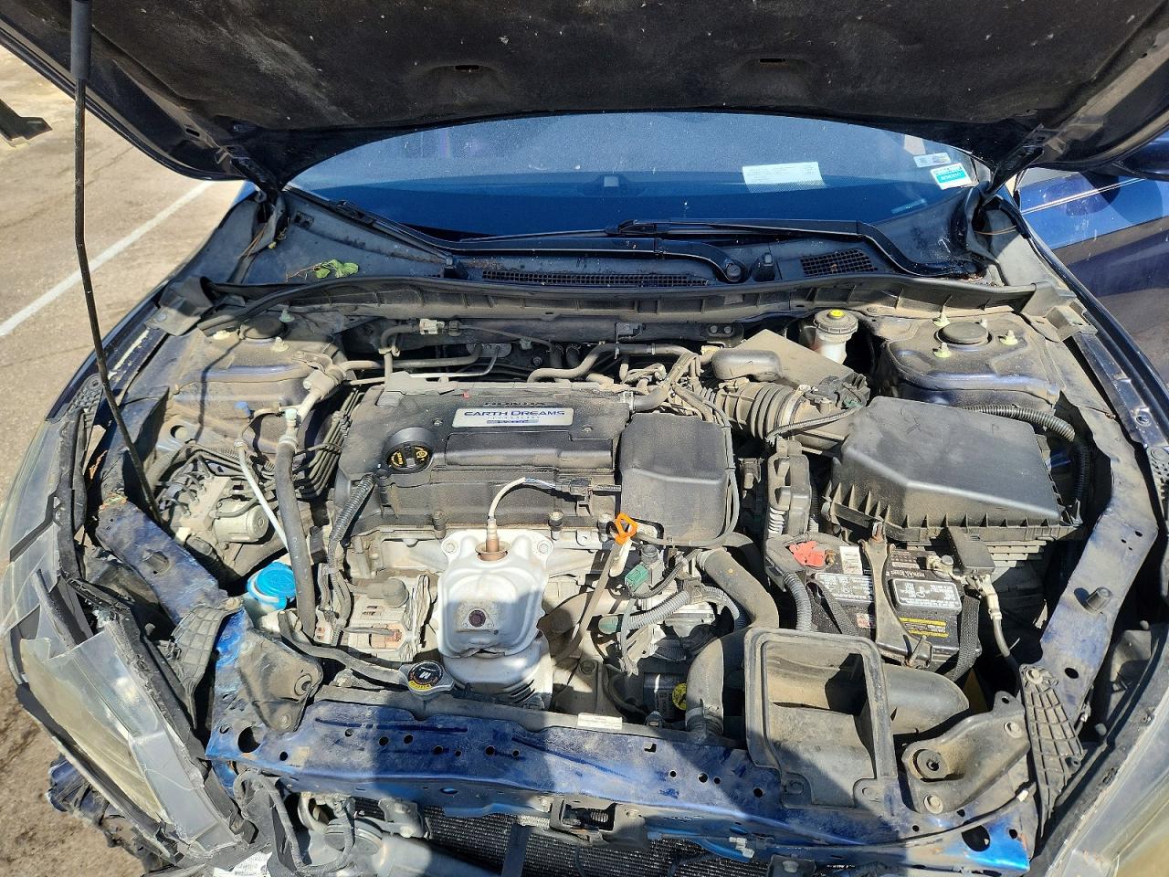2014 Honda Accord Lx Blue vin: 1HGCR2F37EA084532