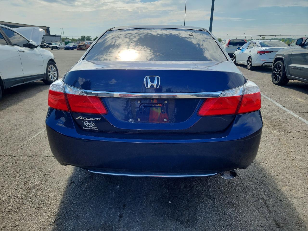 2014 Honda Accord Lx Blue vin: 1HGCR2F37EA084532