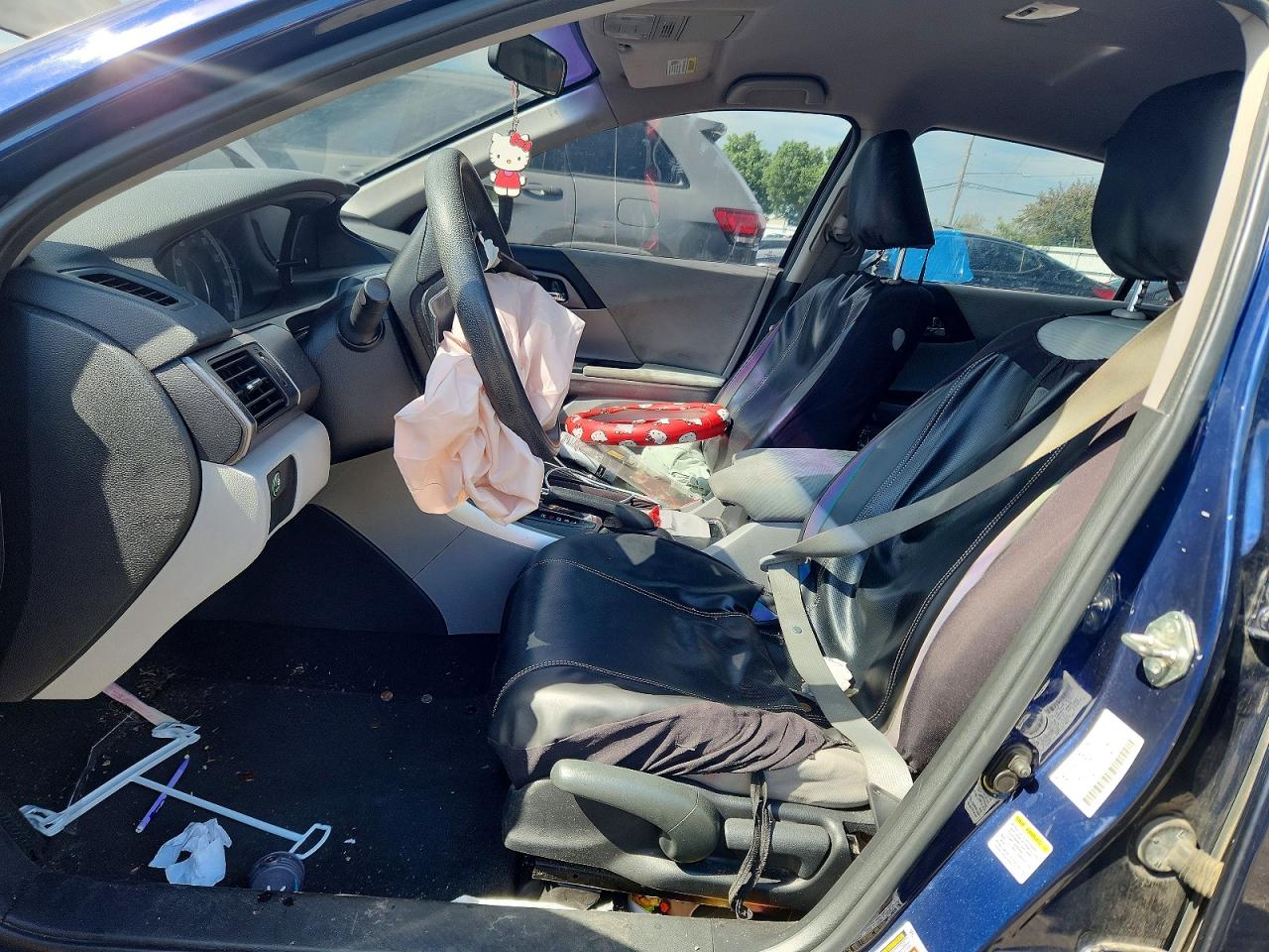 2014 Honda Accord Lx Blue vin: 1HGCR2F37EA084532