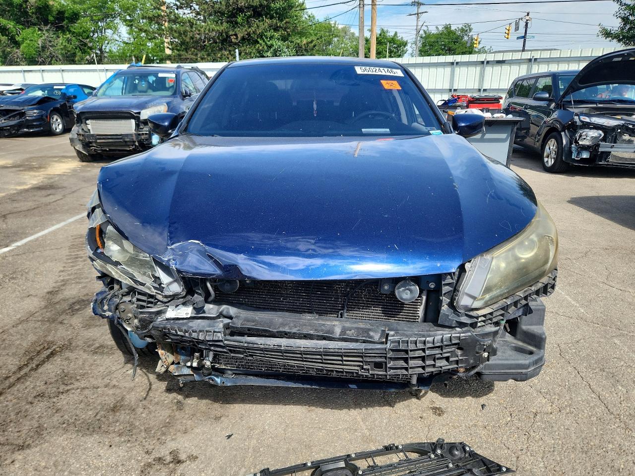 2014 Honda Accord Lx Blue vin: 1HGCR2F37EA084532