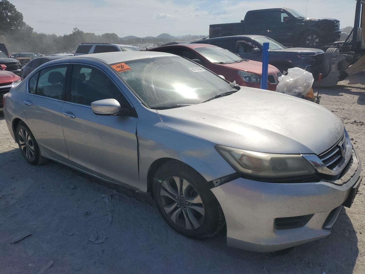 2014 Honda Accord Lx Silver vin: 1HGCR2F37EA140579