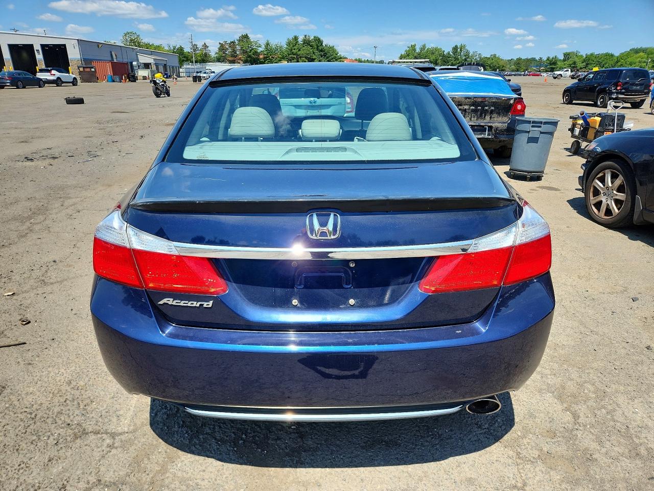 2014 Honda Accord Lx Blue vin: 1HGCR2F37EA143742