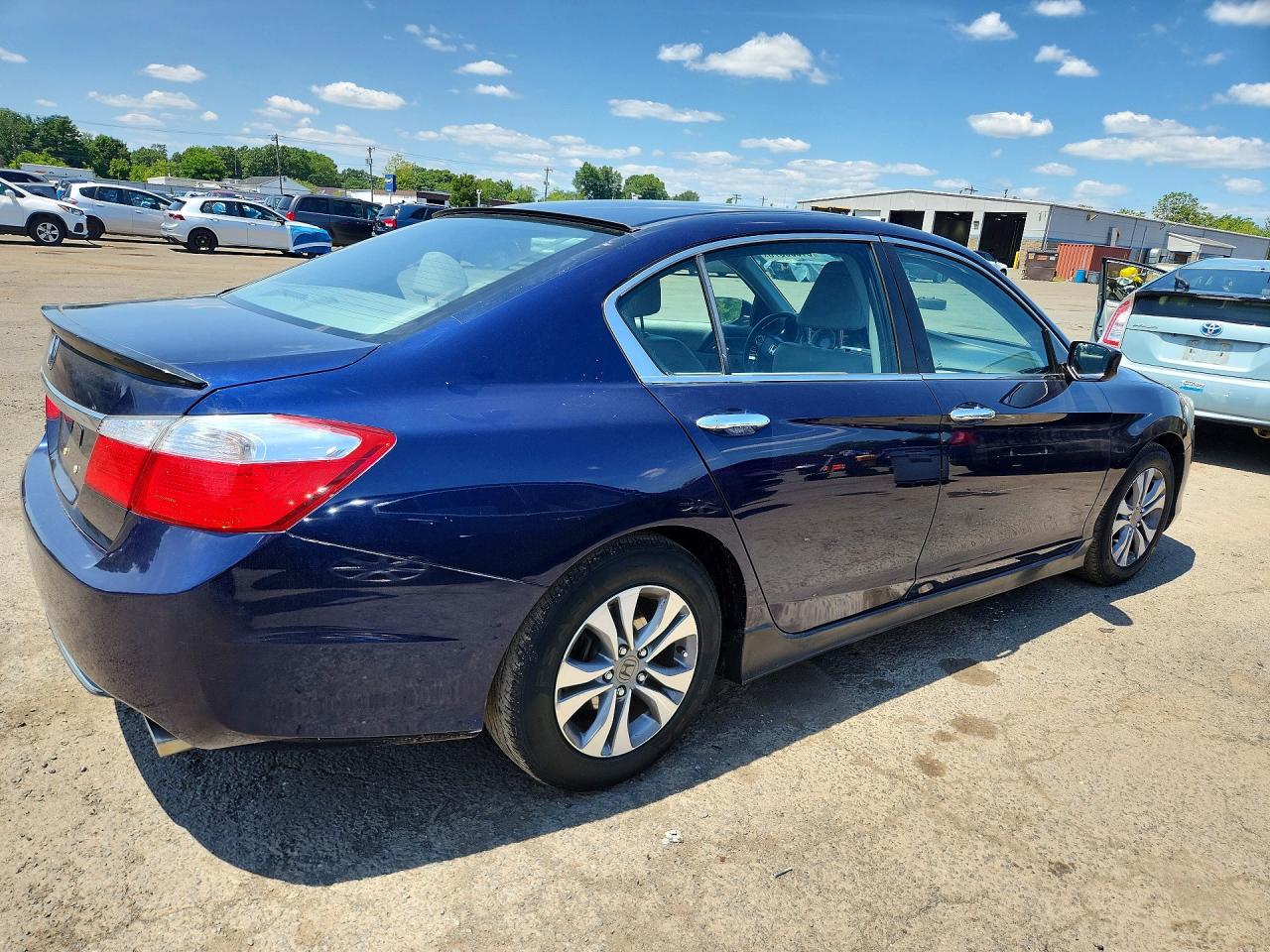 2014 Honda Accord Lx Blue vin: 1HGCR2F37EA143742