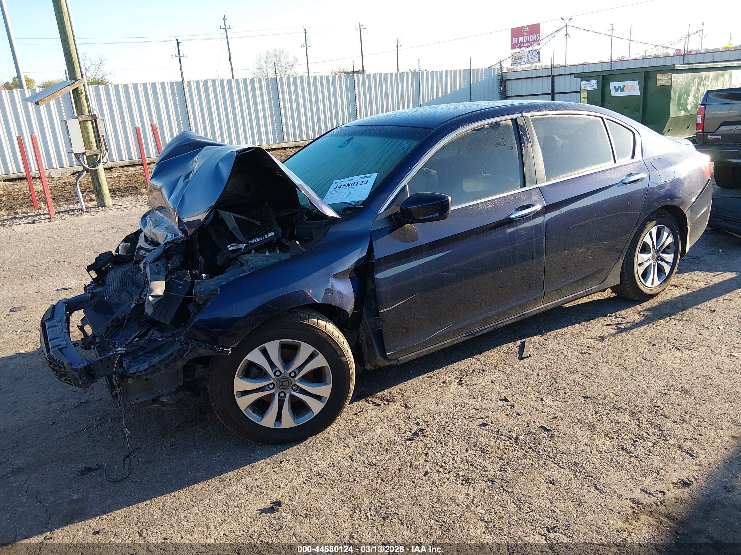 2014 Honda Accord Lx Navy vin: 1HGCR2F37EA144700