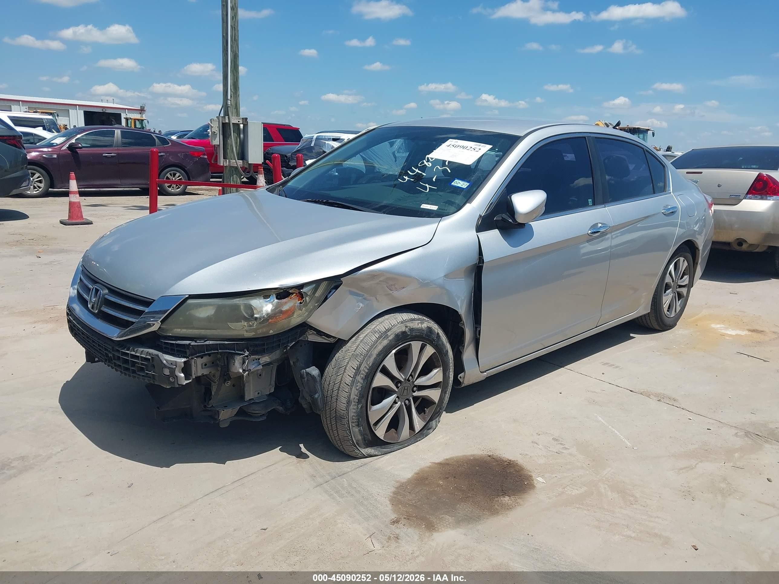 2014 Honda Accord Lx Silver vin: 1HGCR2F37EA176322