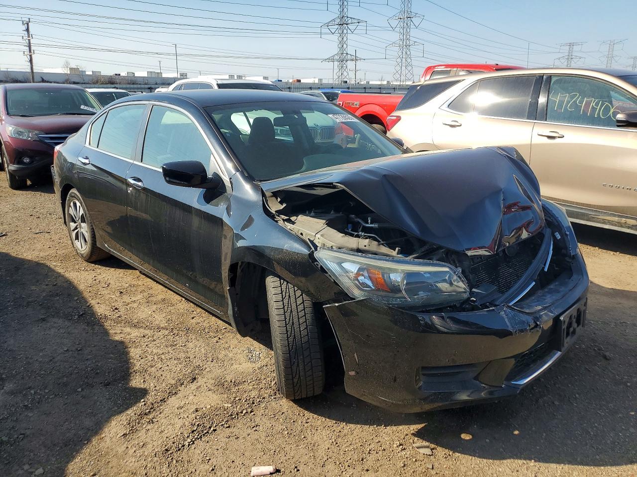2014 Honda Accord Lx Black vin: 1HGCR2F37EA192052