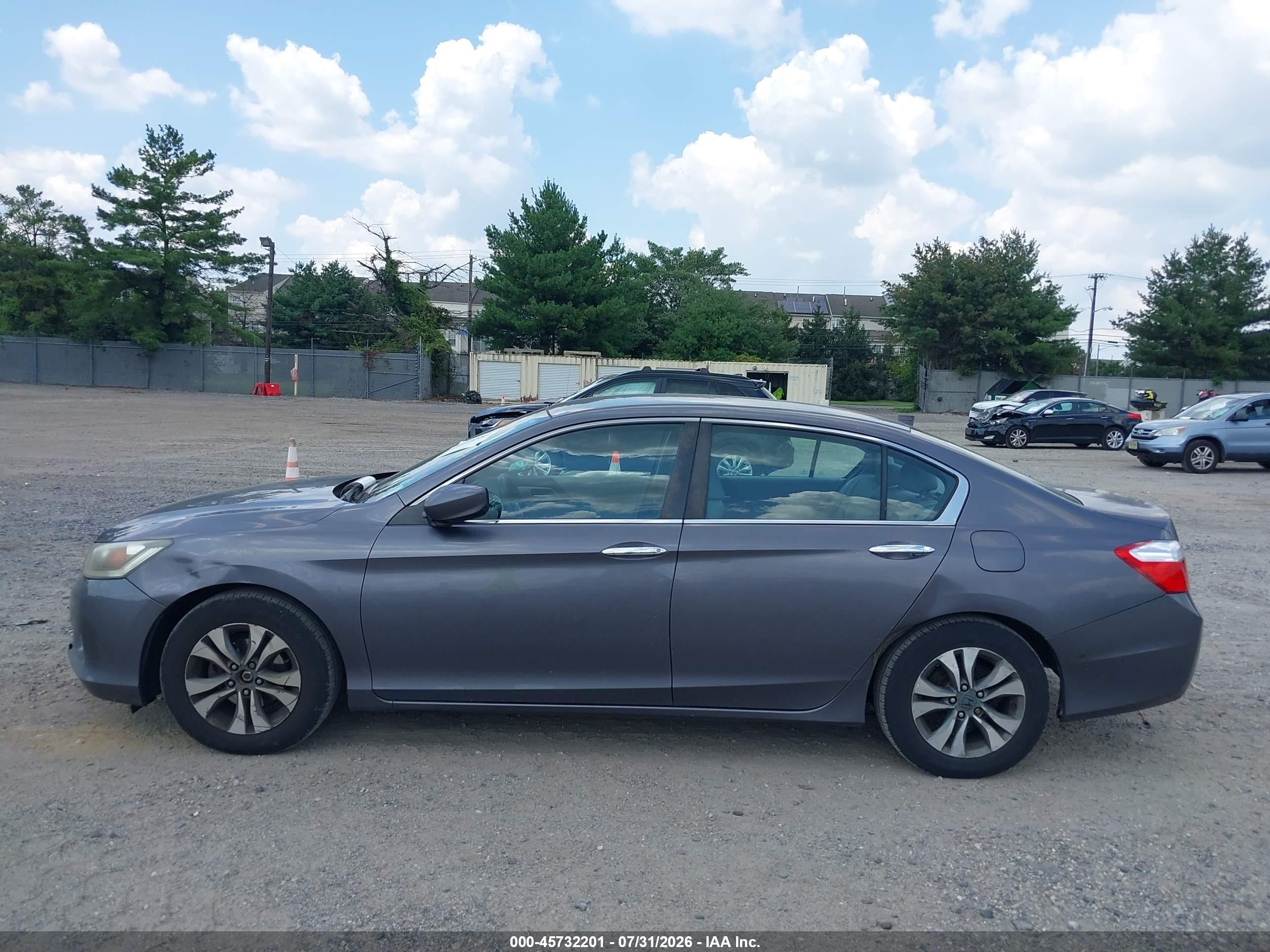 2014 Honda Accord Lx Gray vin: 1HGCR2F37EA213272