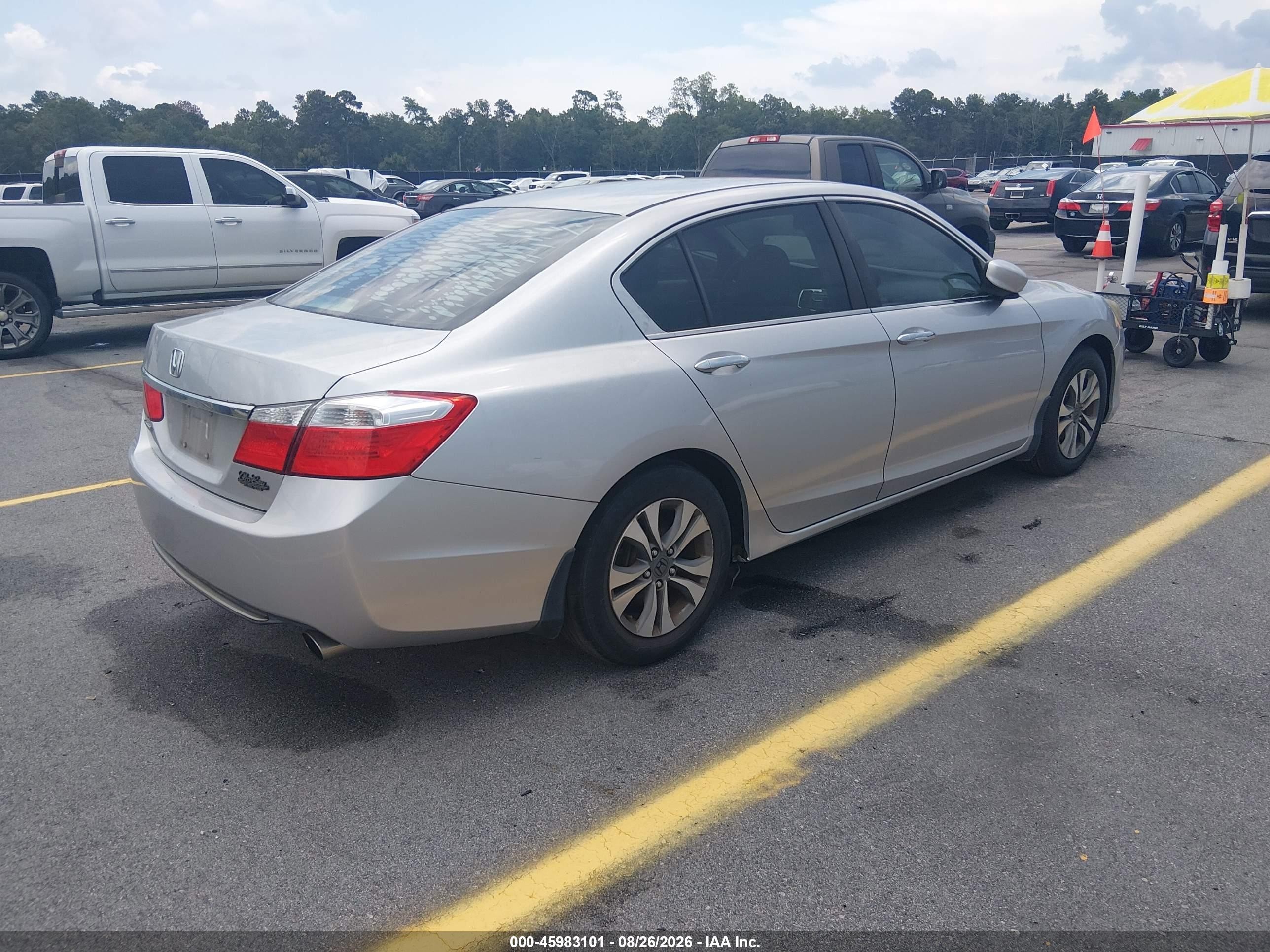 2014 Honda Accord Lx Серебряный vin: 1HGCR2F37EA223333
