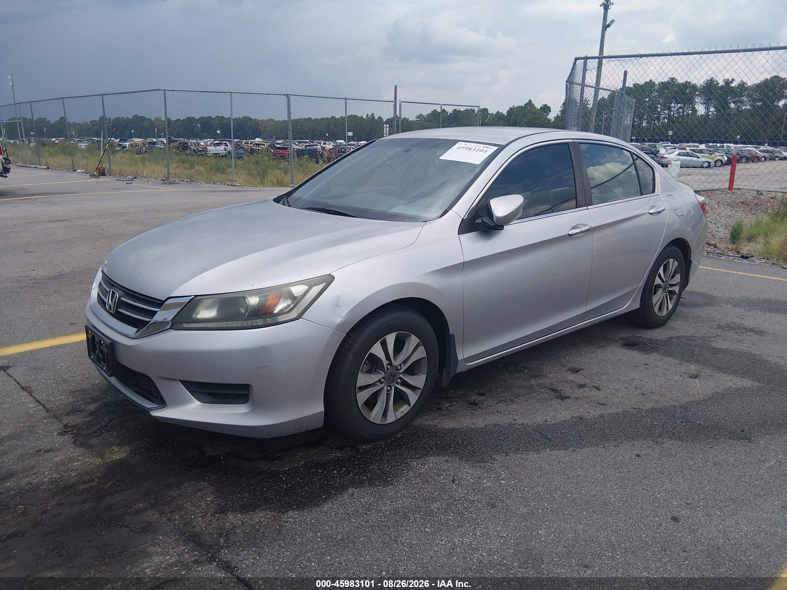 2014 Honda Accord Lx Серебряный vin: 1HGCR2F37EA223333