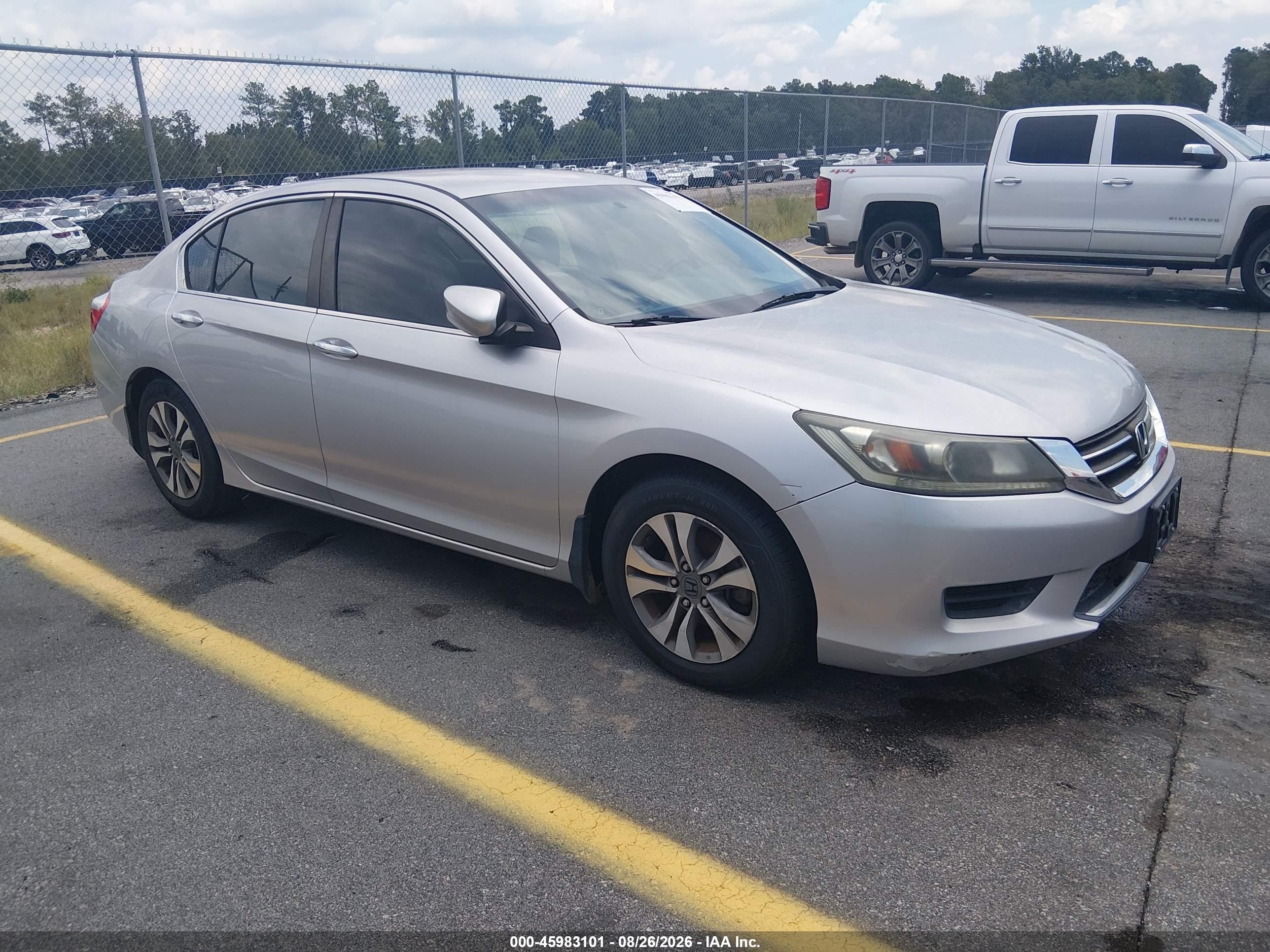 2014 Honda Accord Lx Silver vin: 1HGCR2F37EA223333