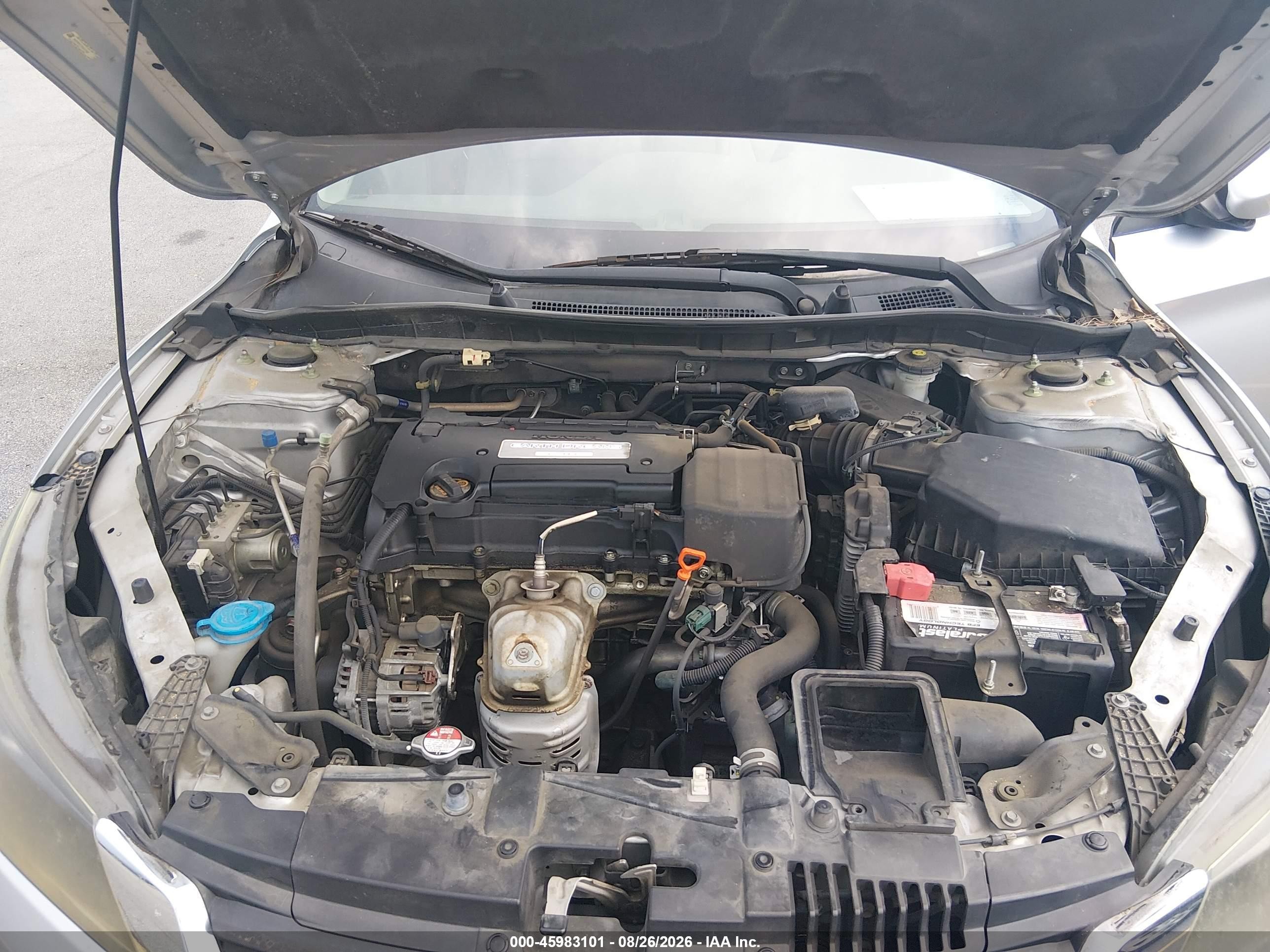 2014 Honda Accord Lx Серебряный vin: 1HGCR2F37EA223333